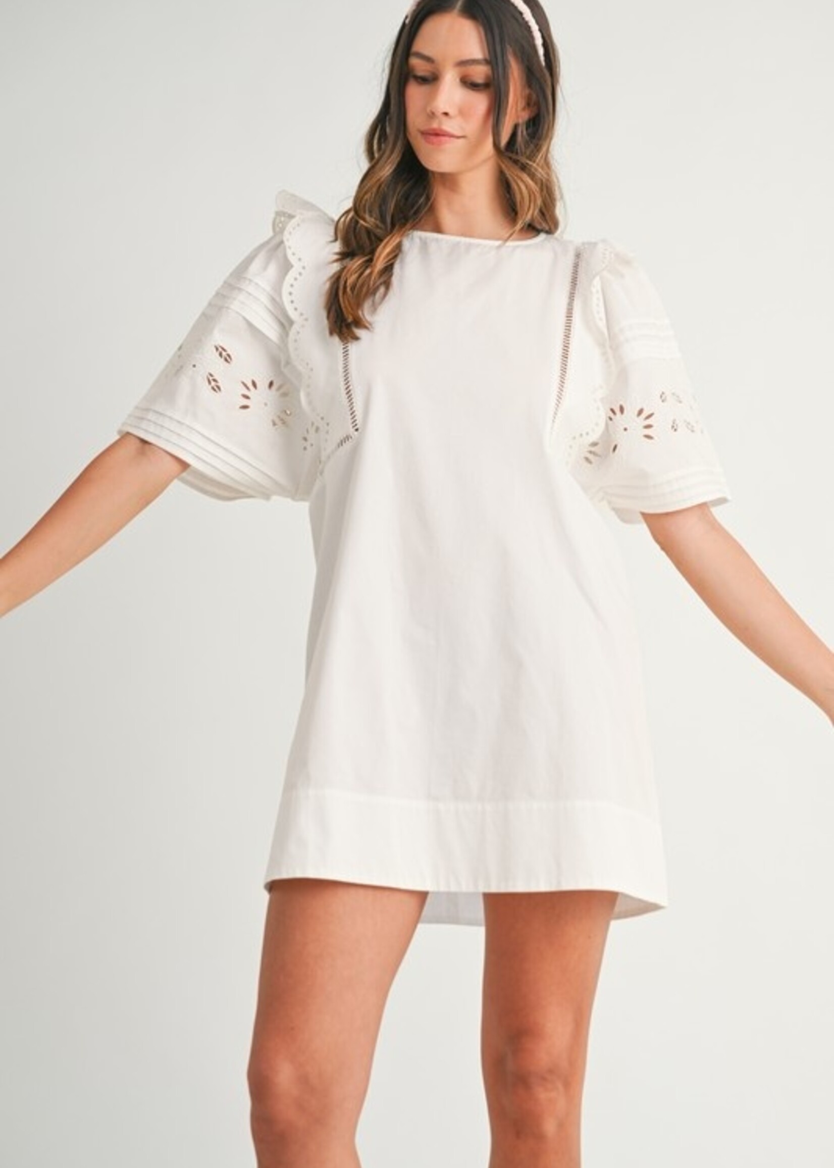 MBL MBL Cutout Embroidered Shift Dress