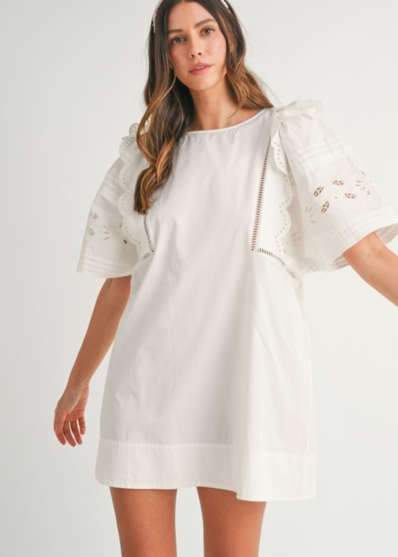 MBL MBL Cutout Embroidered Shift Dress