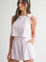 MBL MBL Pin Stripe Short Set