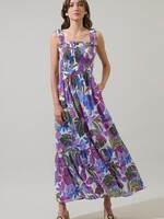 SL SL Tropics Smocked Midi Dress