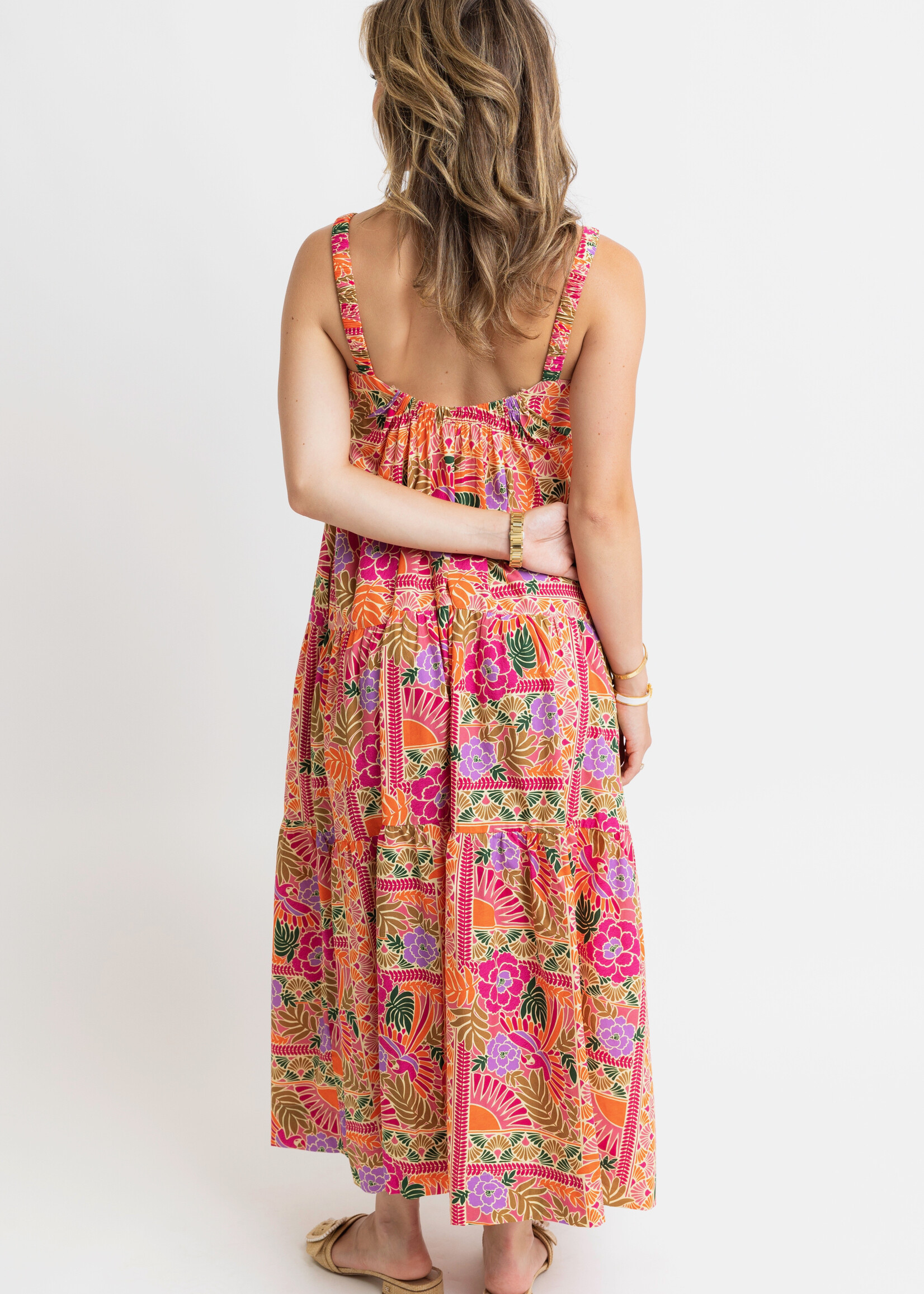 Karlie Karlie Toucan Scarf Maxi Dress