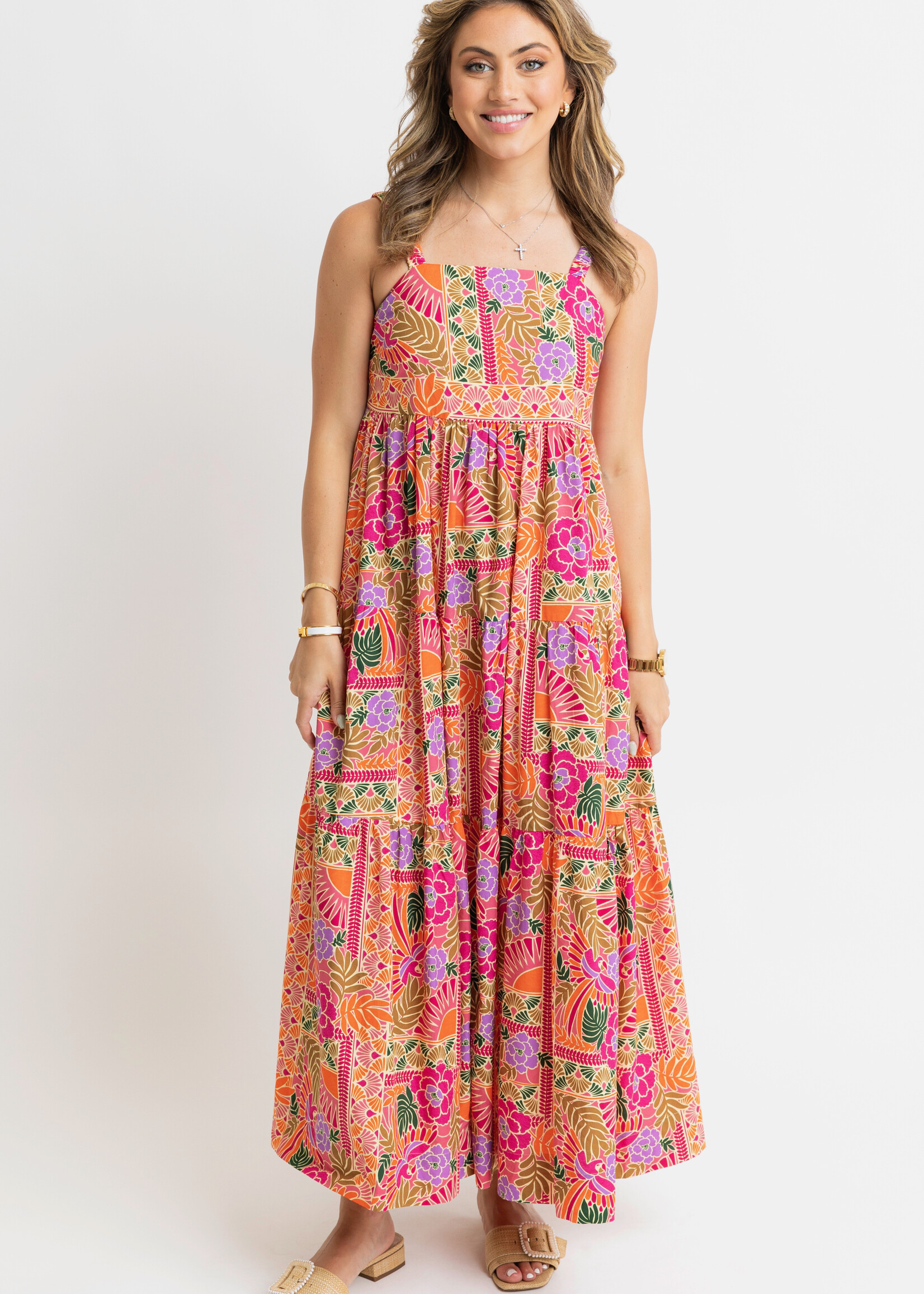 Karlie Karlie Toucan Scarf Maxi Dress