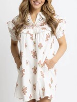 Karlie Karlie Floral Embroidered Shift