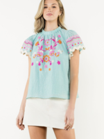 THML THML Lucy Embroidered Top