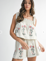 MBL MBL Embroidered Tie Strap Set