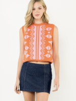 THML THML Pattern Knit Top