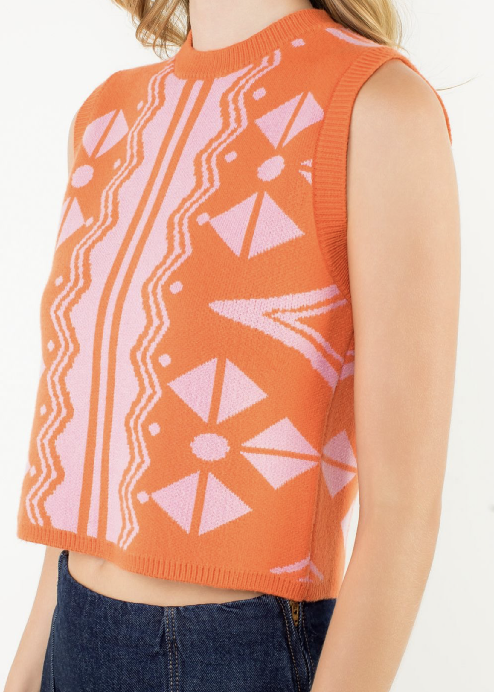 THML THML Pattern Knit Top