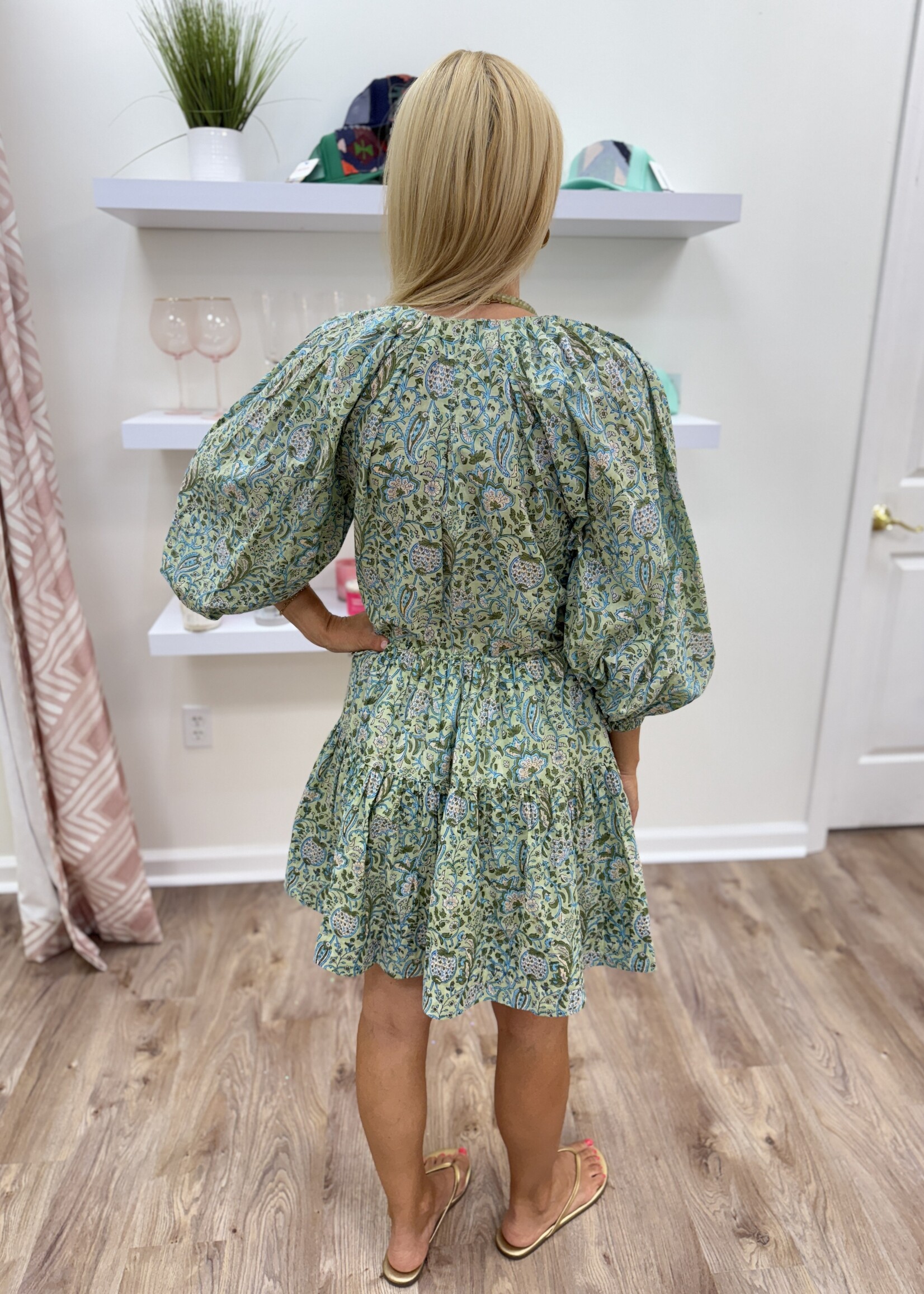 Mahila Mahila Vica Side Cinch Waist Dress