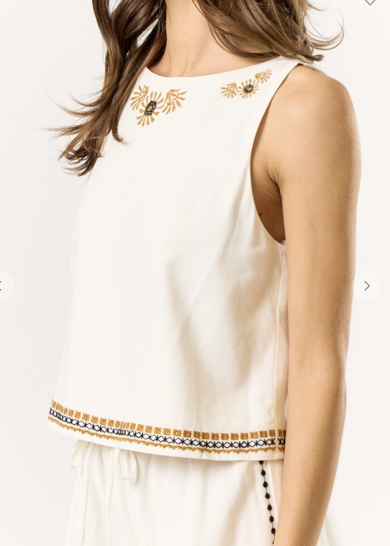 lala Lala Boho Embroidered Linen Set