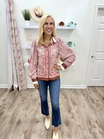 Joy Joy Joy Joy Scarf Blouse
