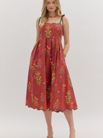 ETO ETO Smock Back Tie Midi