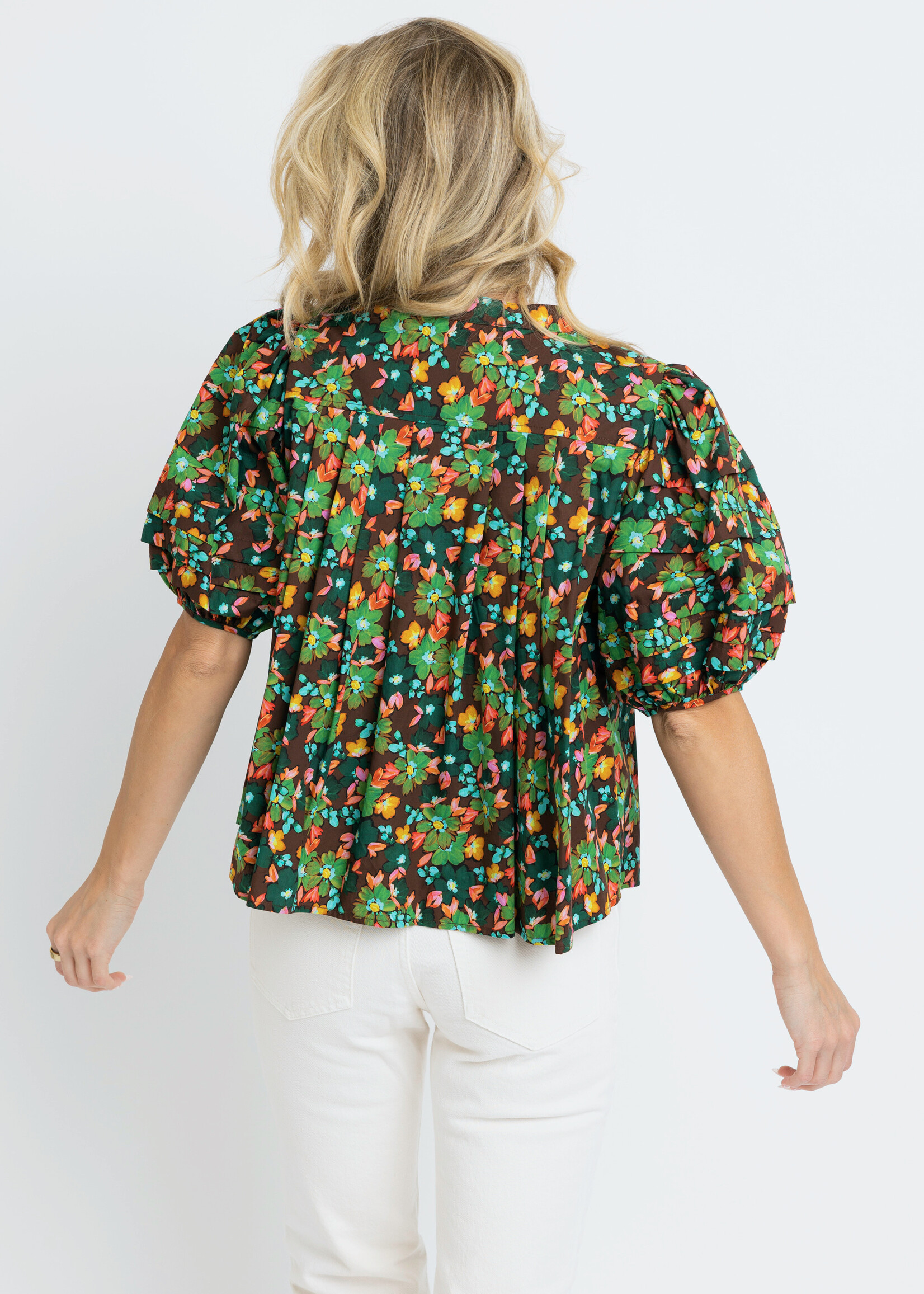 Karlie Karlie Floral Pleated Top