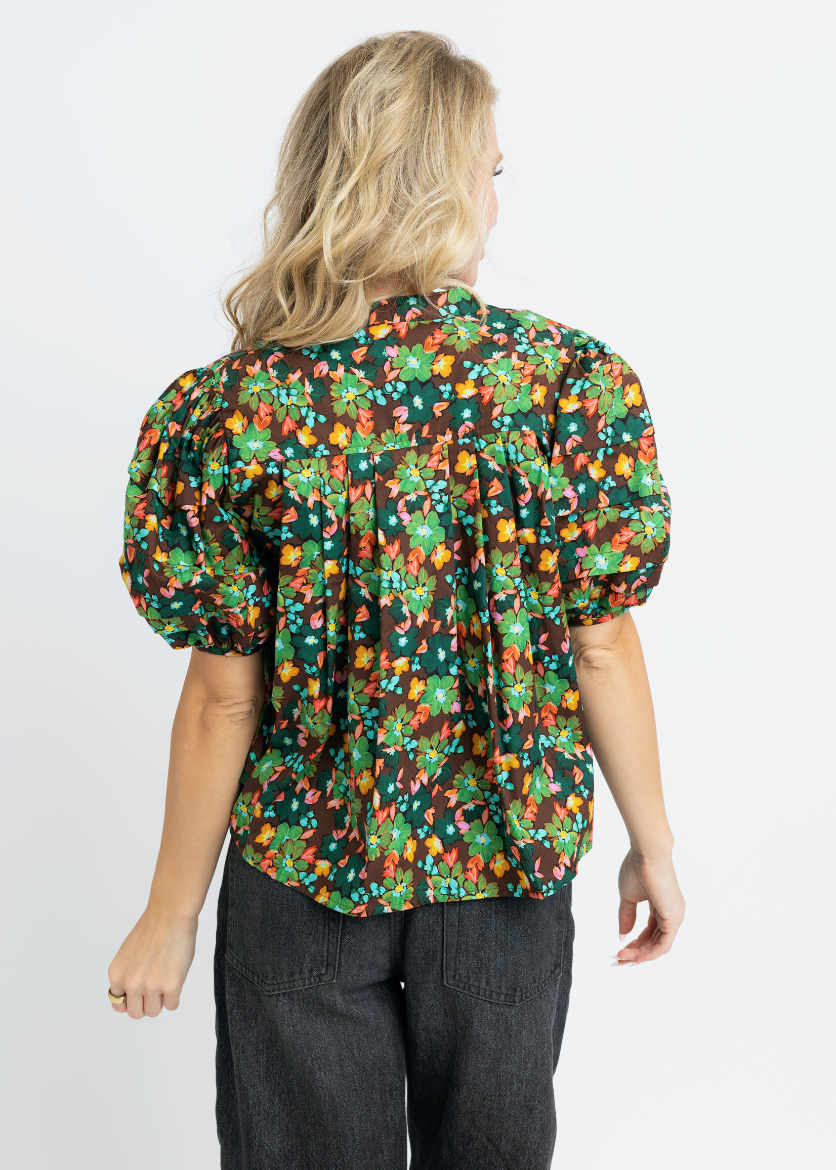 Karlie Karlie Floral Pleated Top