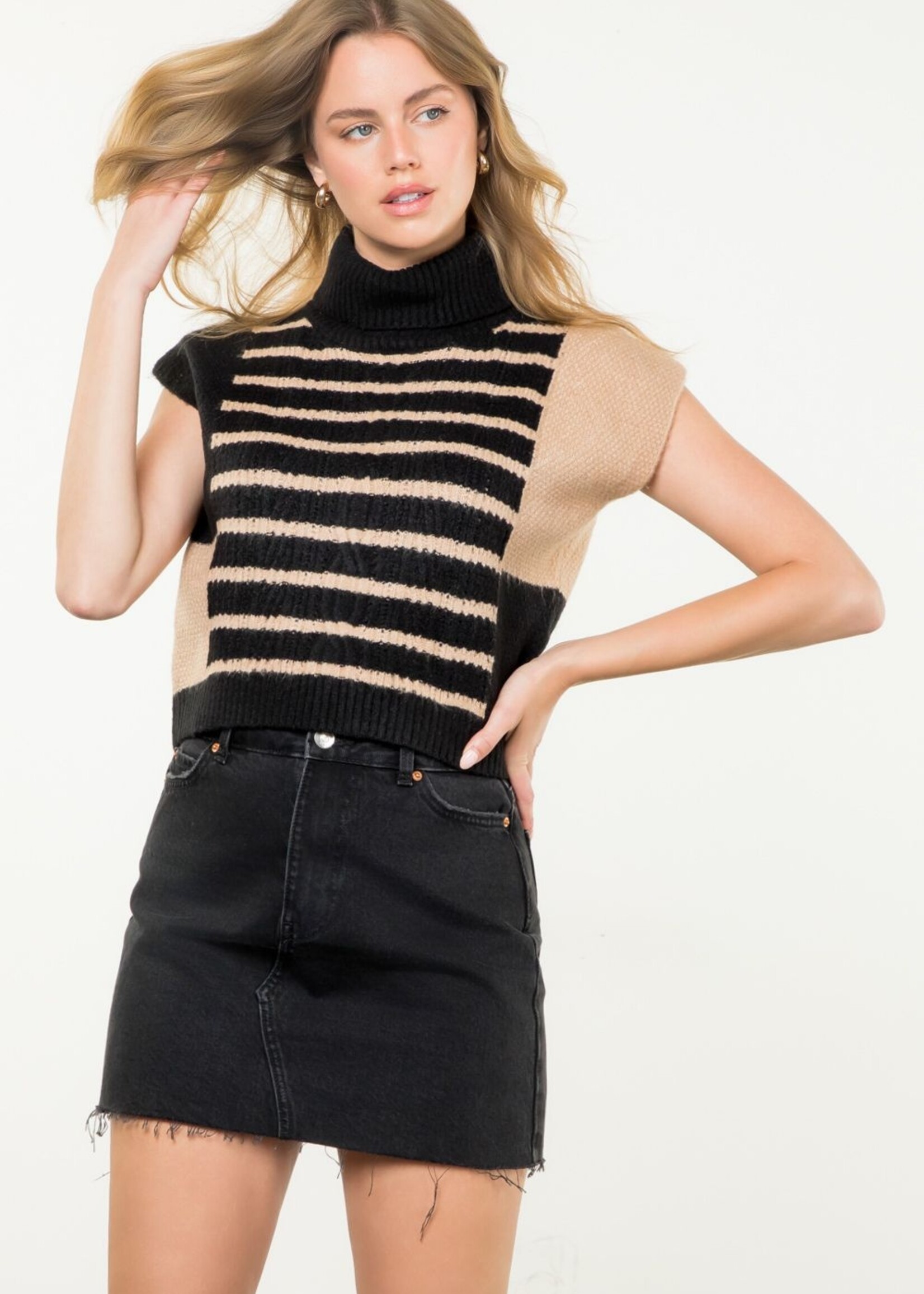 THML THML Turtleneck Stripe Knit