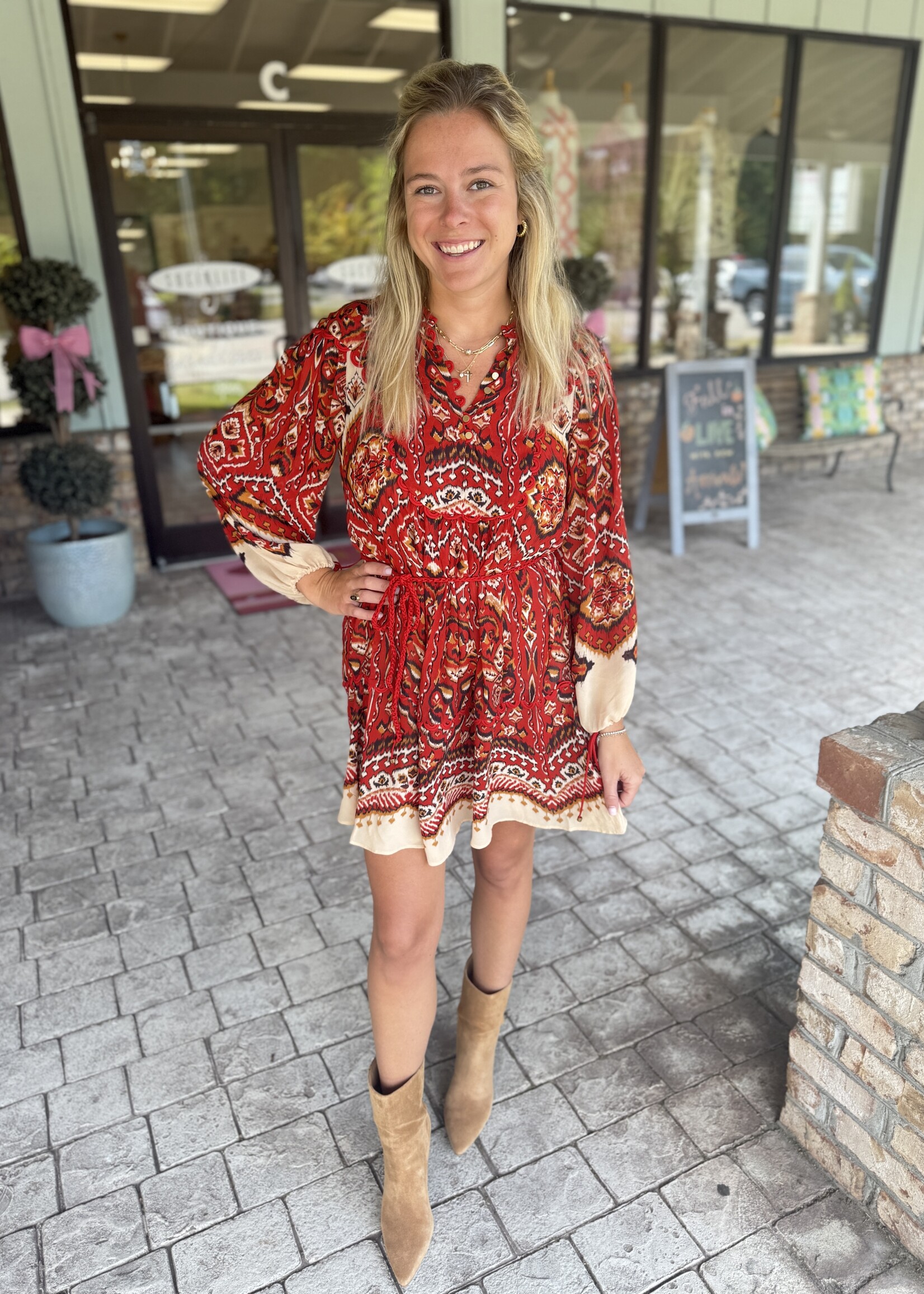 Farm Rio Farm Rio Ainika Tapestry Dress