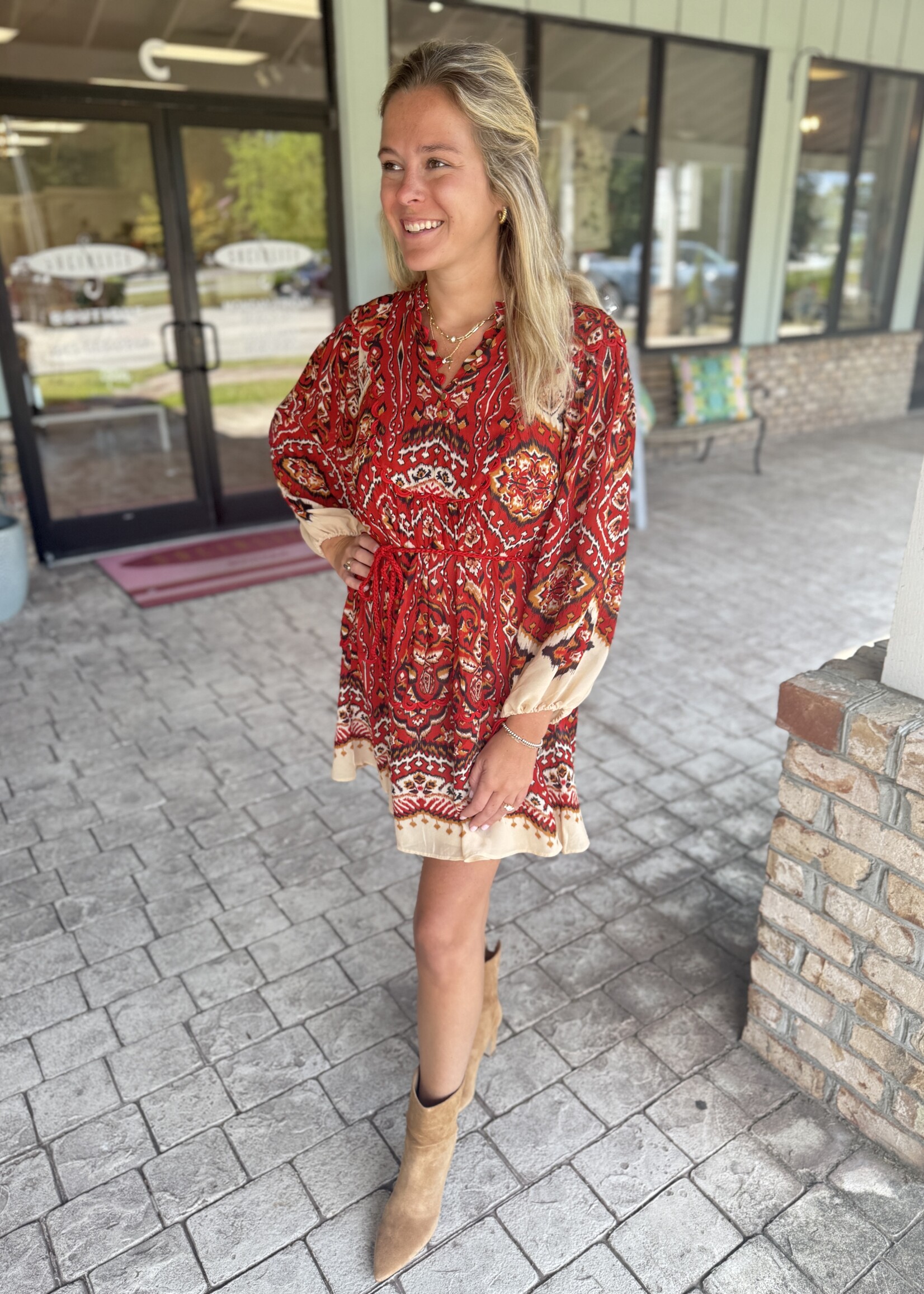 Farm Rio Farm Rio Ainika Tapestry Dress