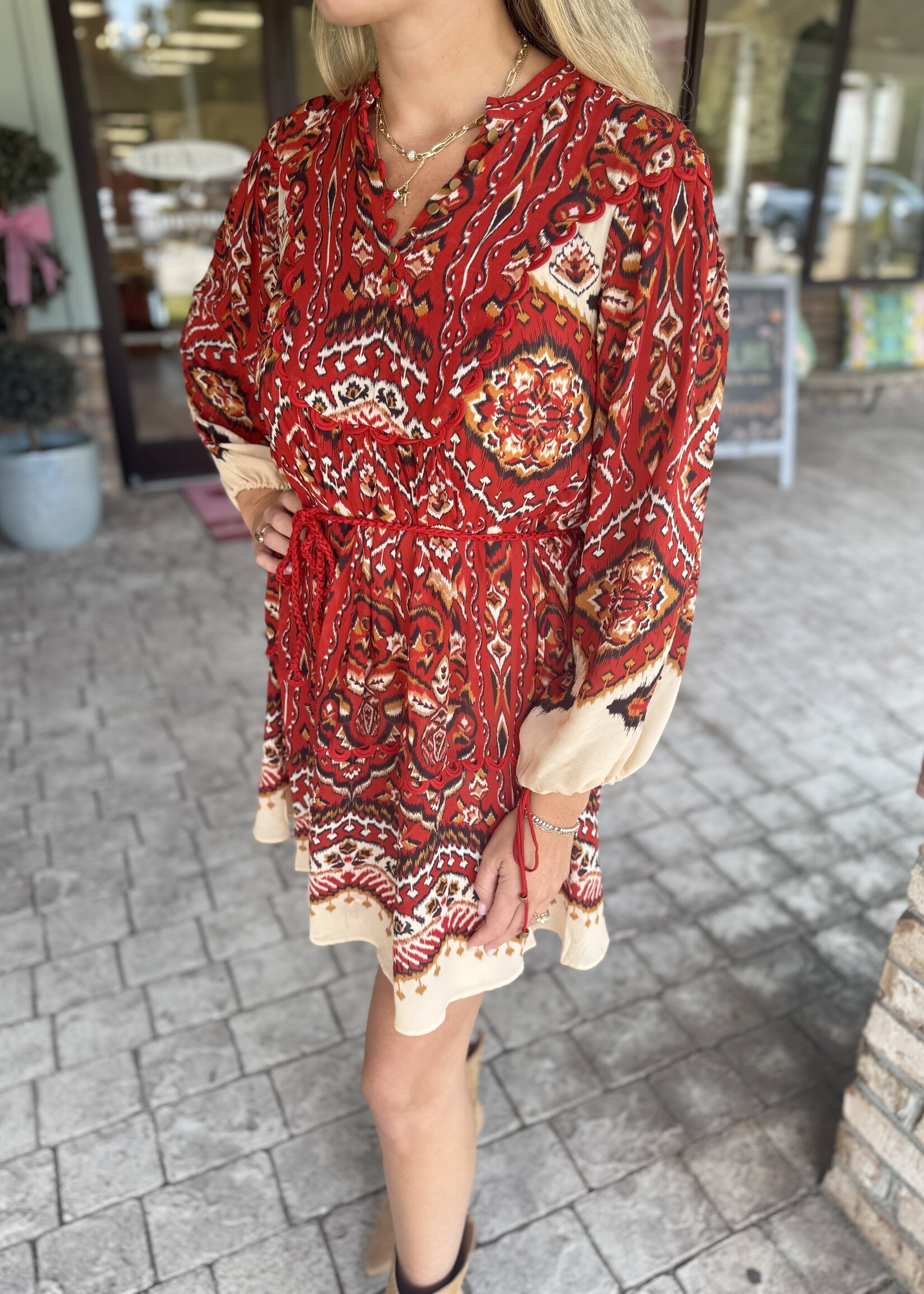 Farm Rio Farm Rio Ainika Tapestry Dress