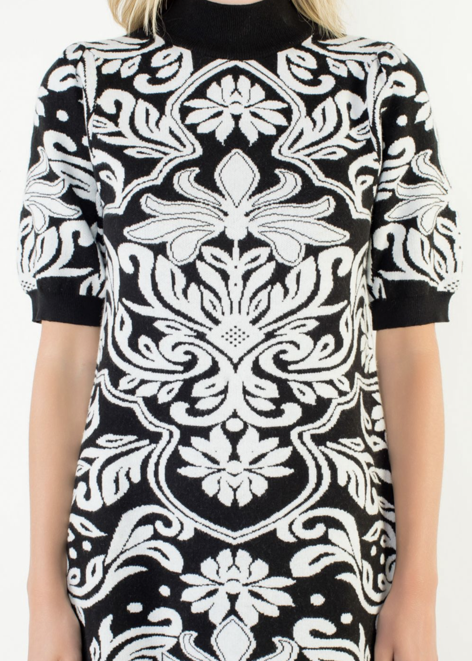 THML THML Jacquard High Neck Dress