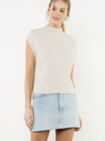 THML THML Slvless Mock Neck Knit