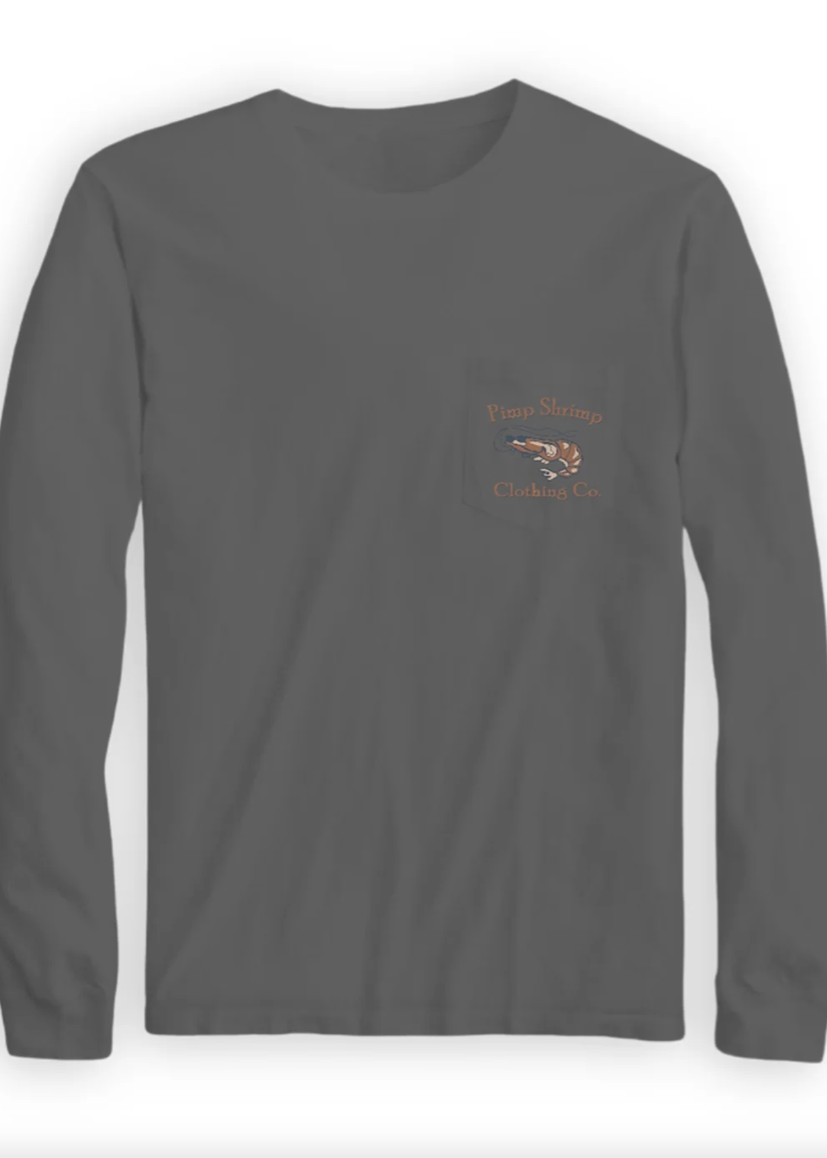Pimp Shrimp Pimp Shrimp Camo Back LS Tee