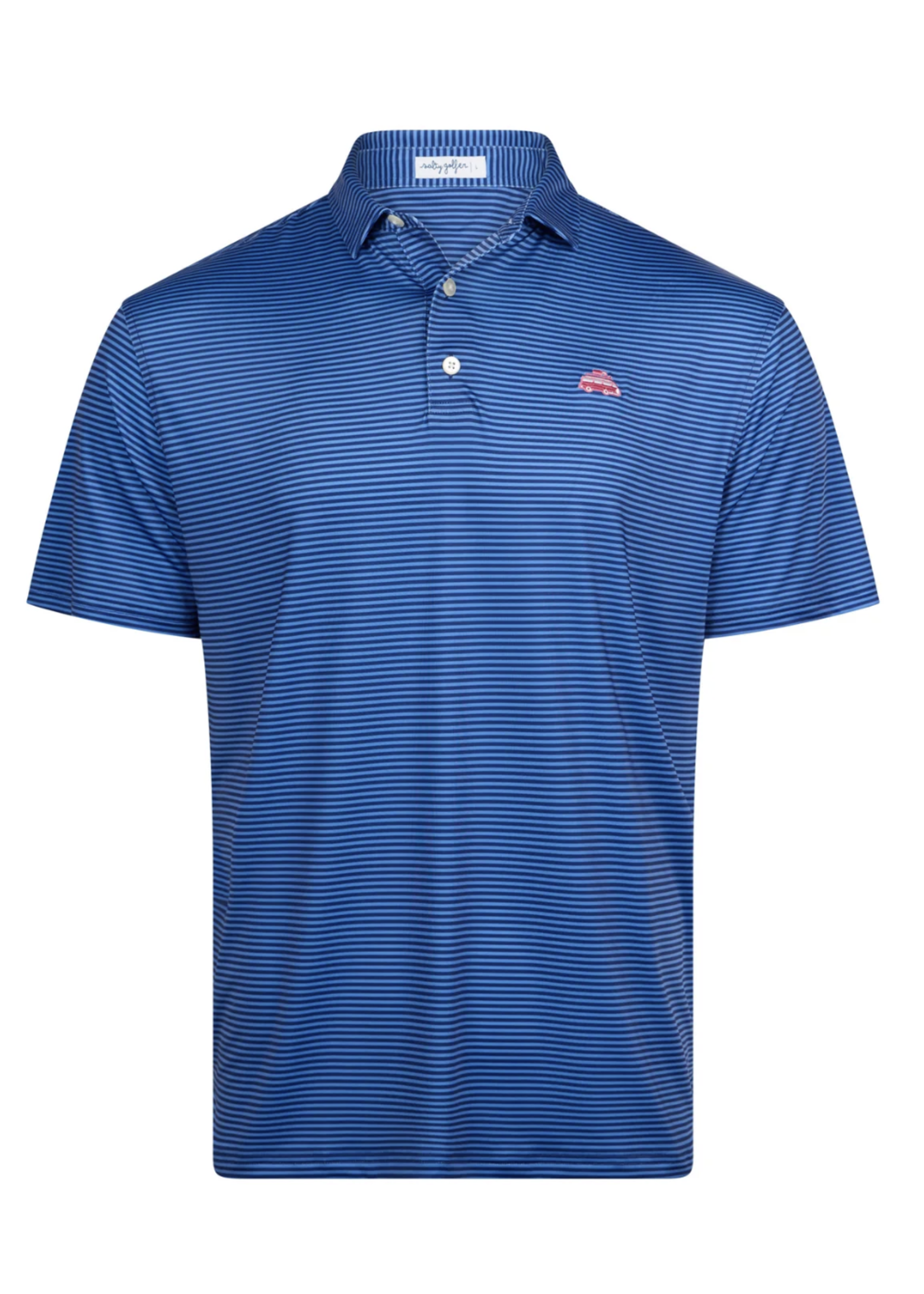 Salty Golfer Salty Golfer Sunday Stripe Polo