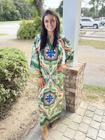 Jade Jade Trimmed Caftan Maxi