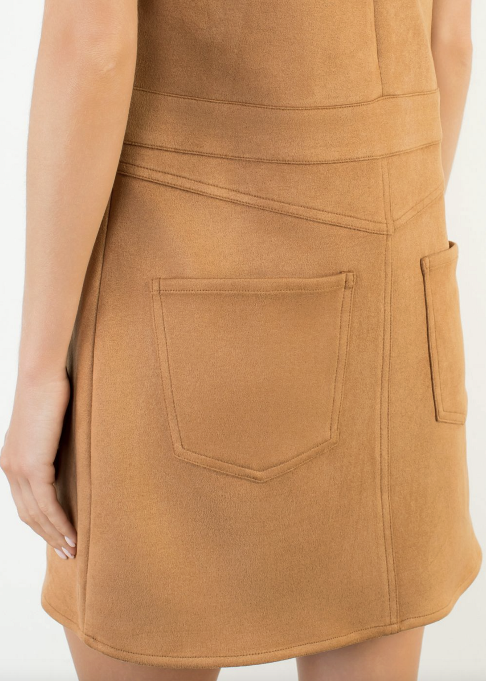 THML THML Back Pocket Suede Dress