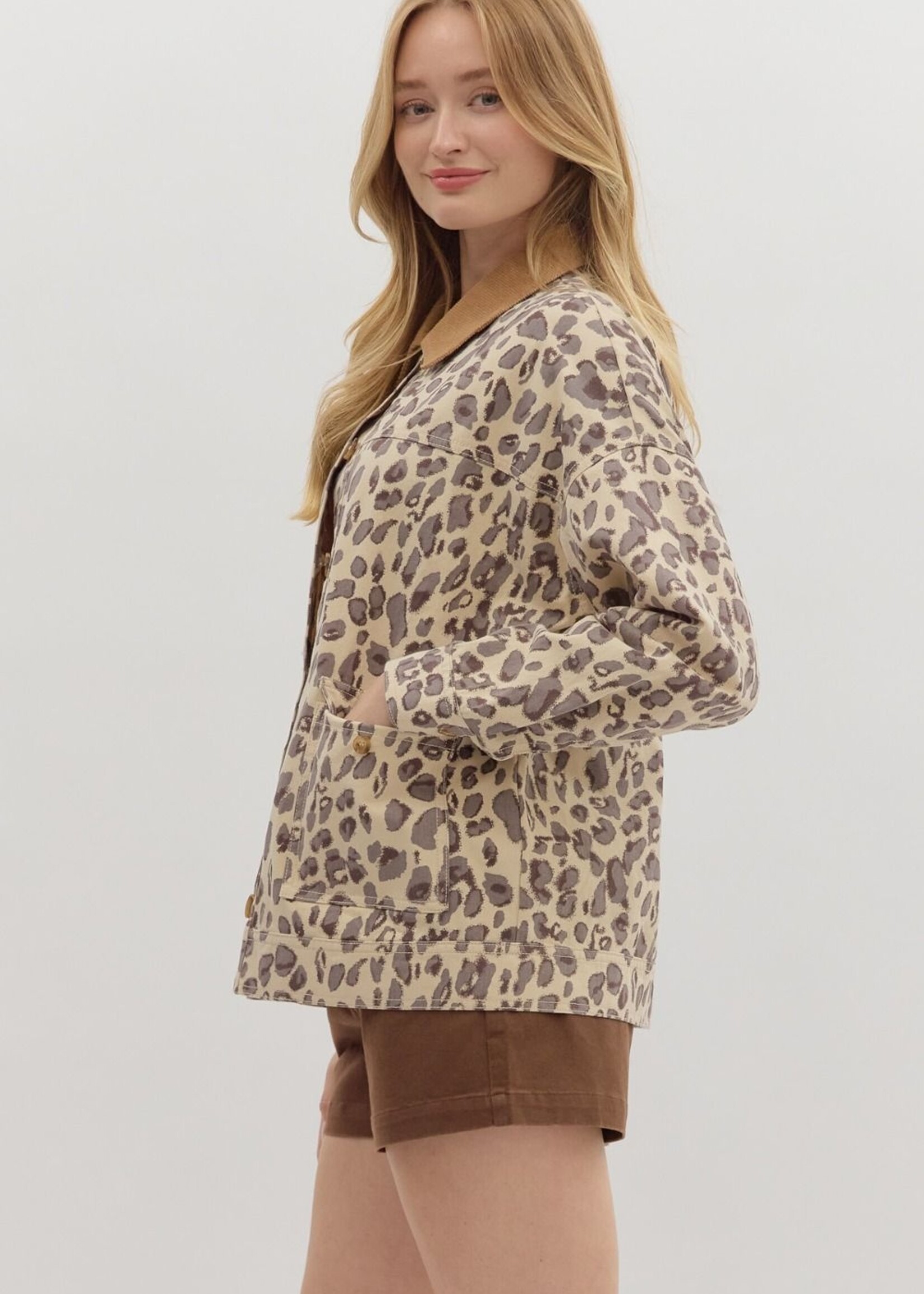 ETO ETO Leopard Cargo Jacket
