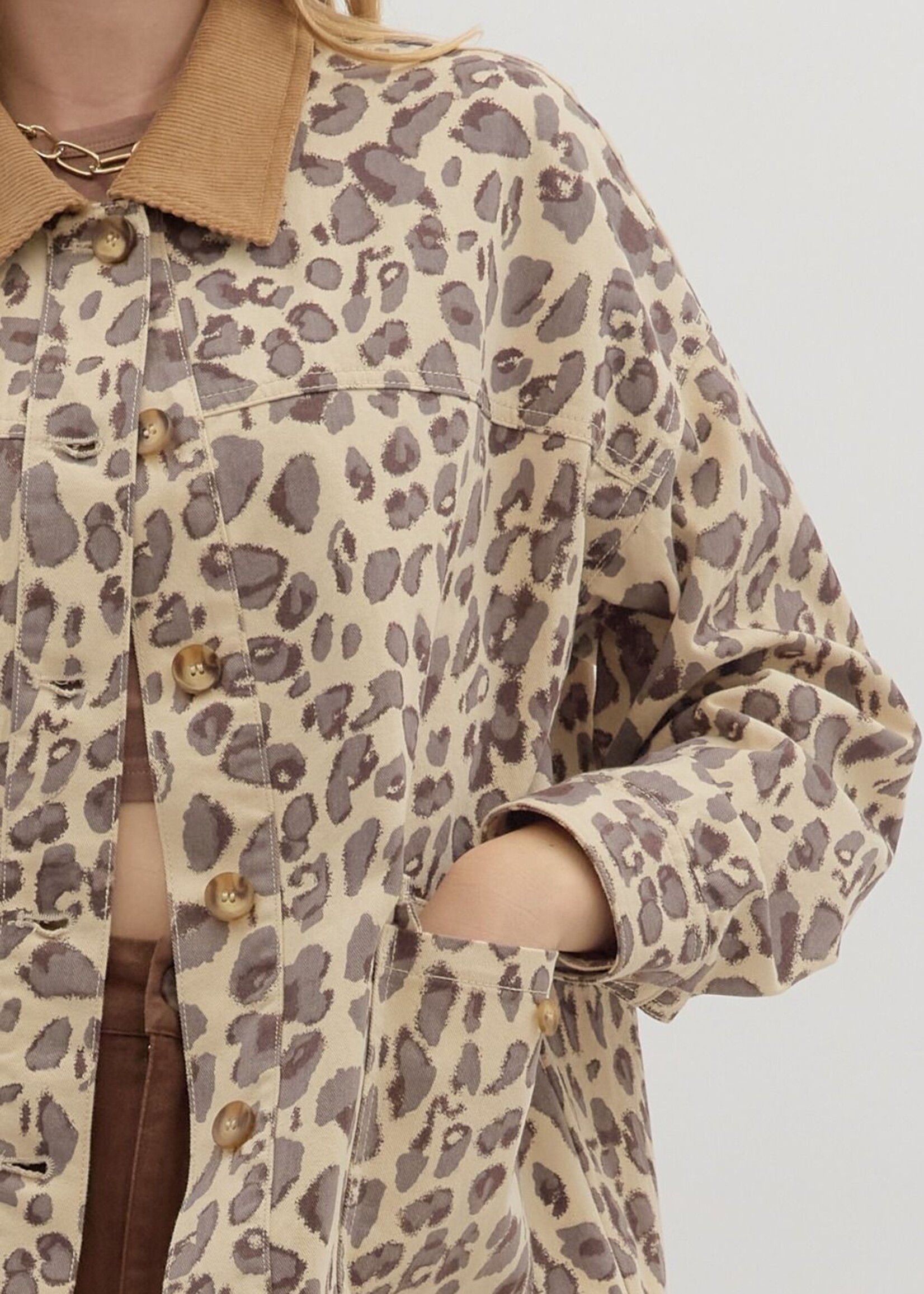 ETO ETO Leopard Cargo Jacket