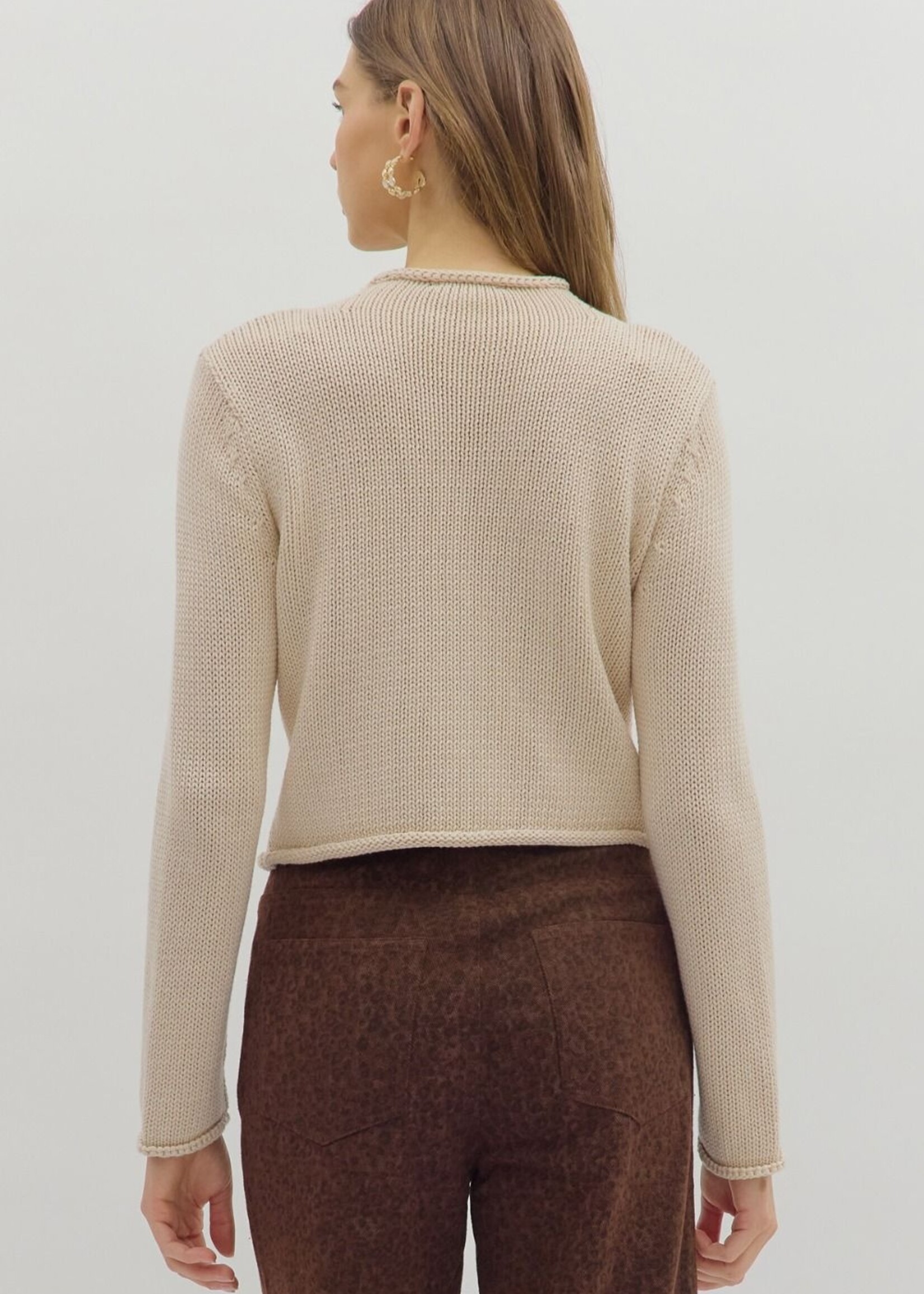 ETO ETO Rolled Edge Pullover Knit