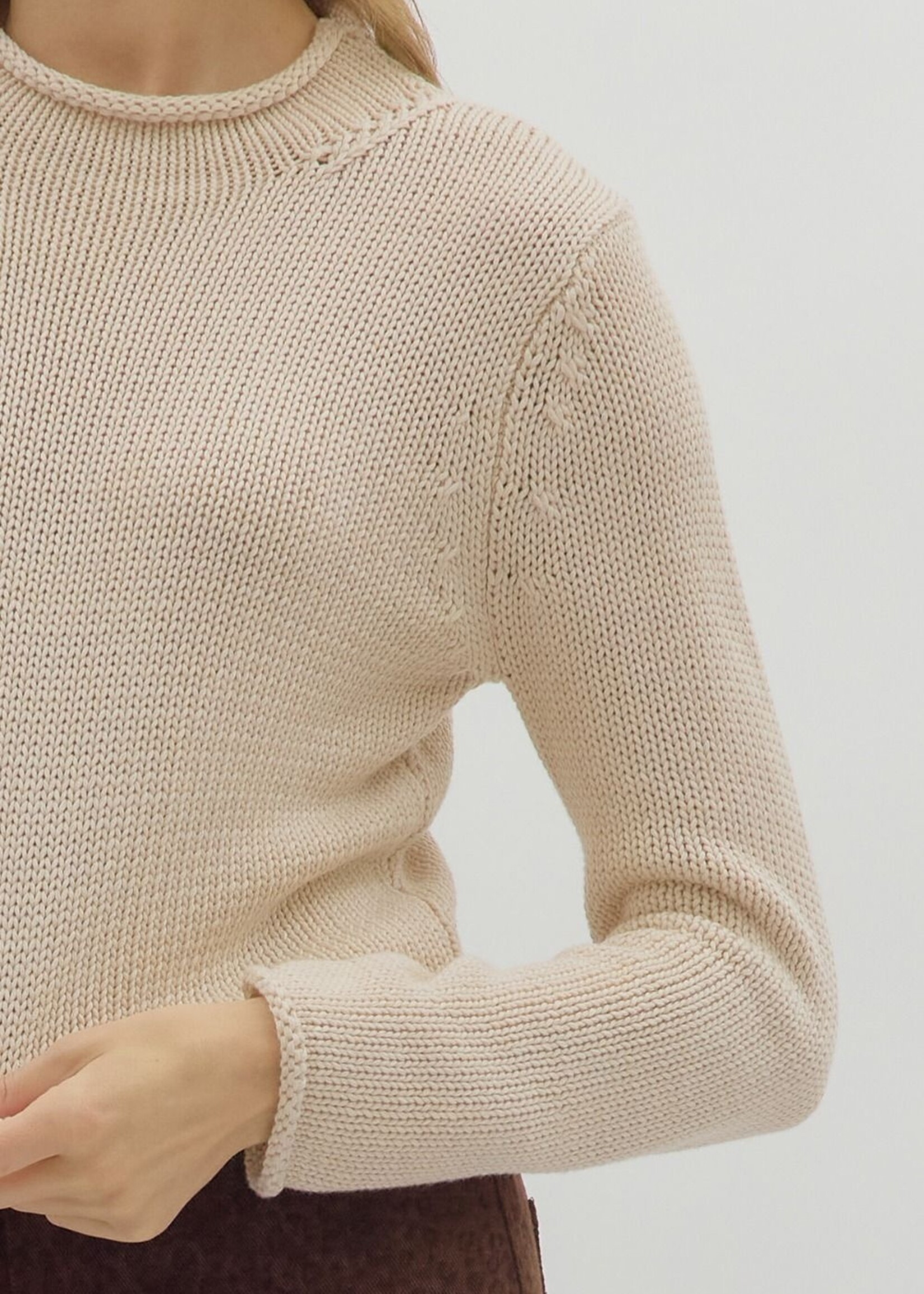 ETO ETO Rolled Edge Pullover Knit