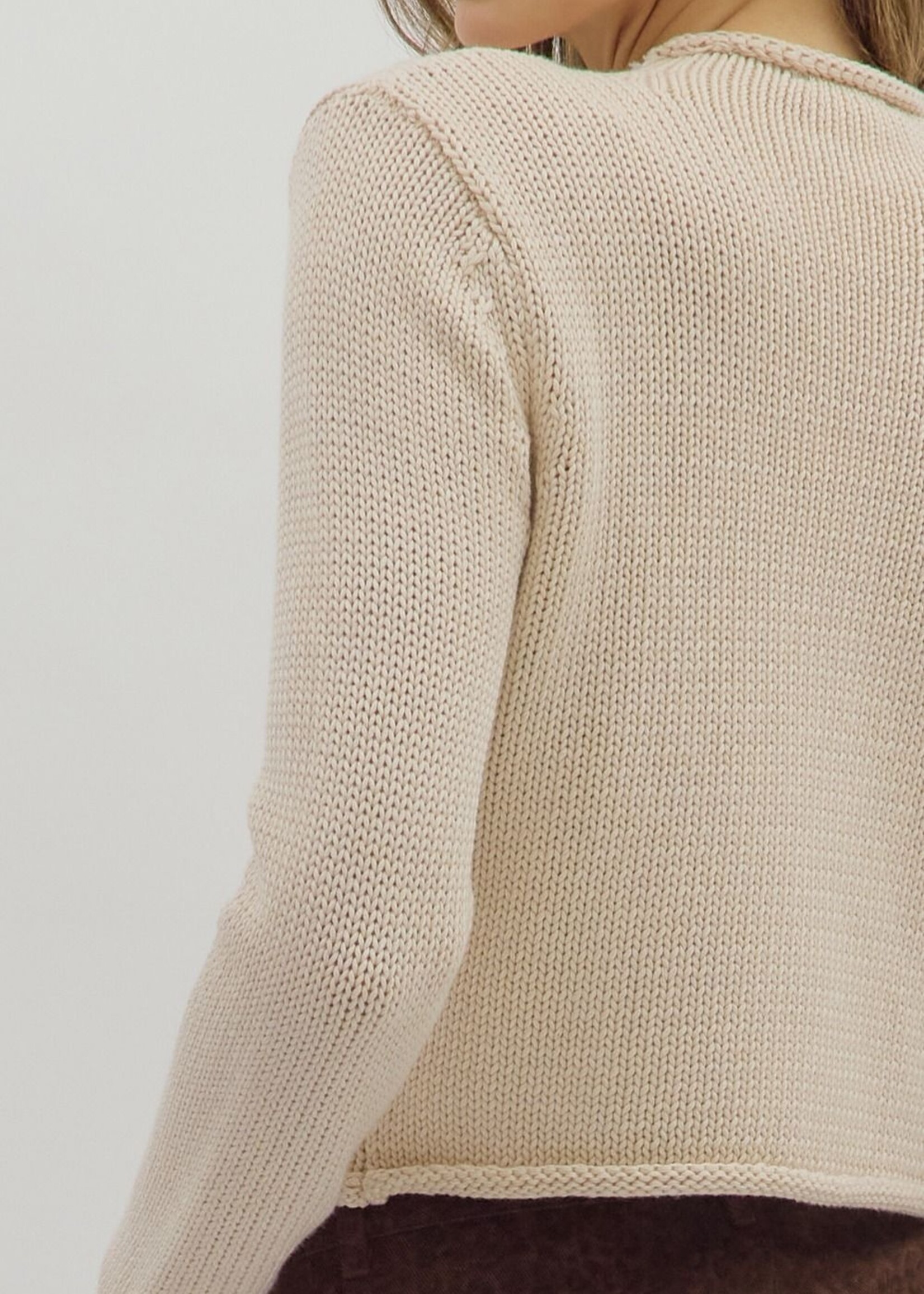 ETO ETO Rolled Edge Pullover Knit