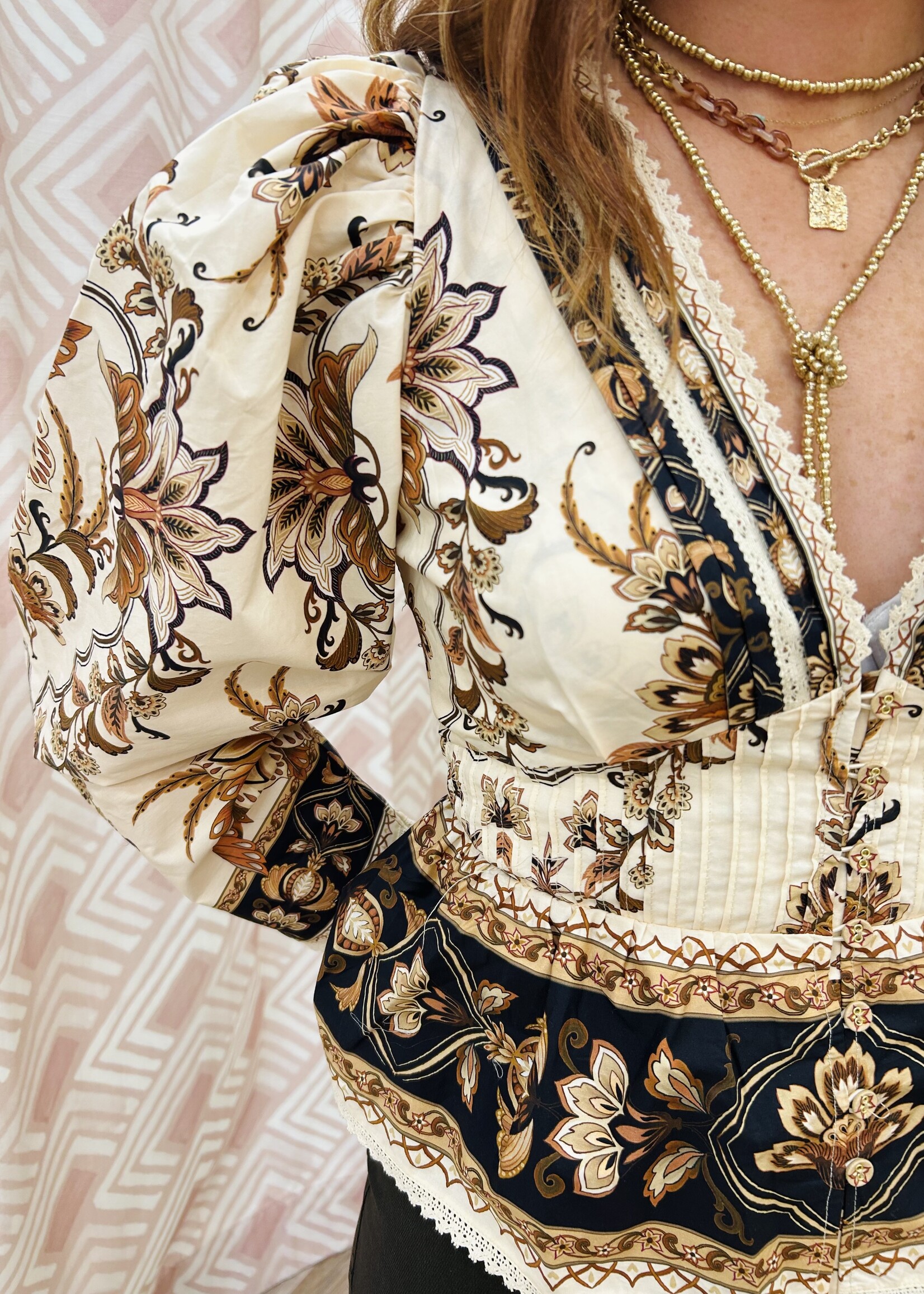 Farm Rio Farm Rio Majestic Garden Blouse