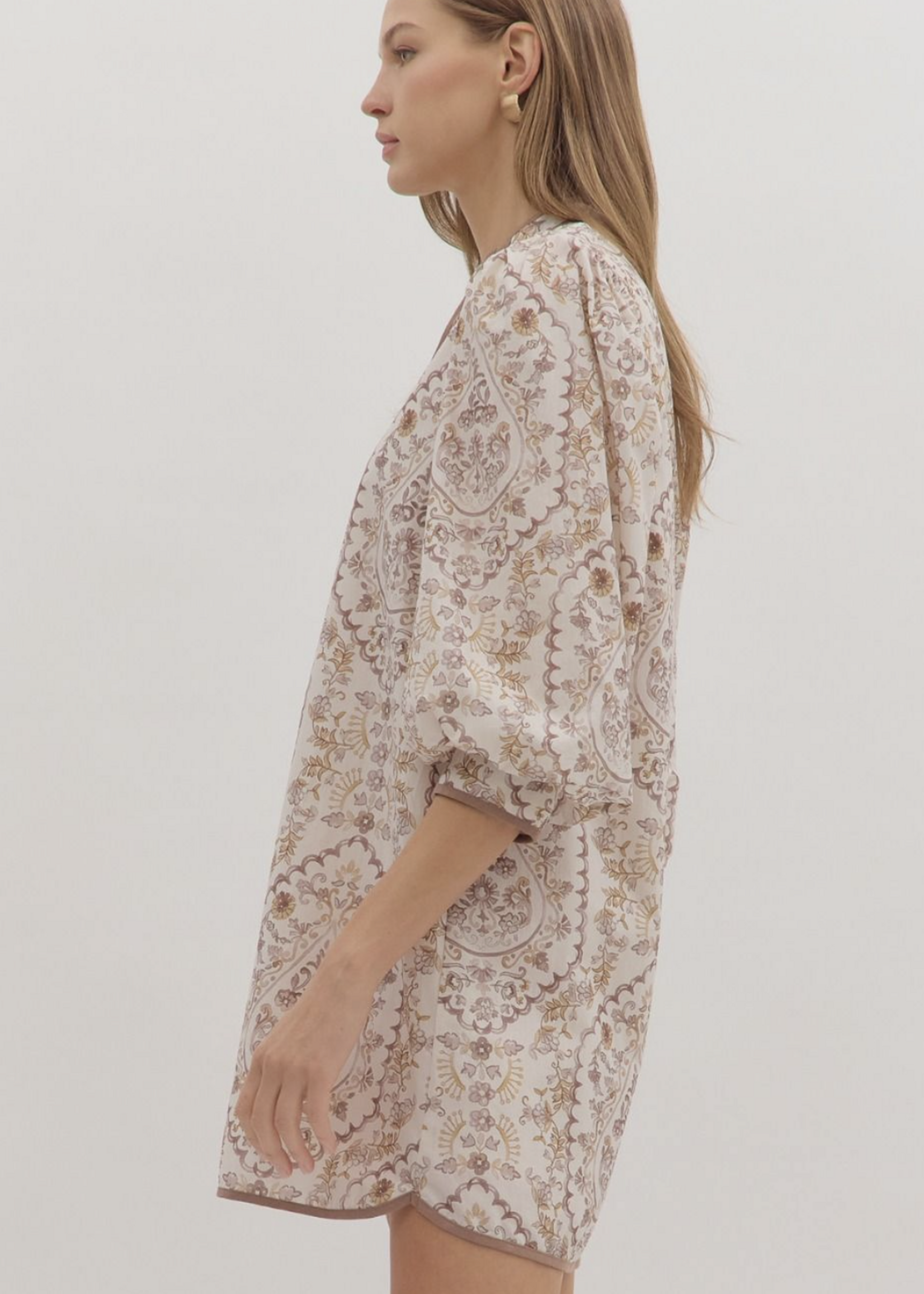 ETO ETO Contrast Binding Floral Mini