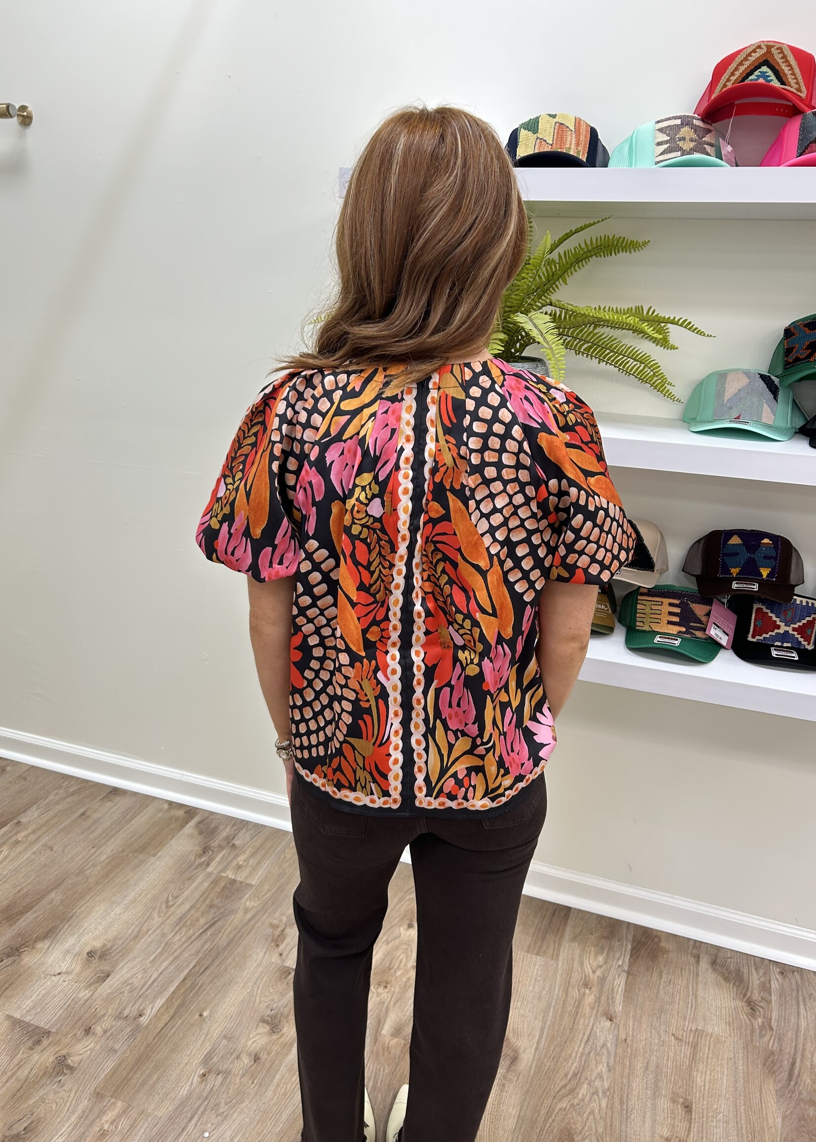 Jade Jade Pleated Puff Slv Top