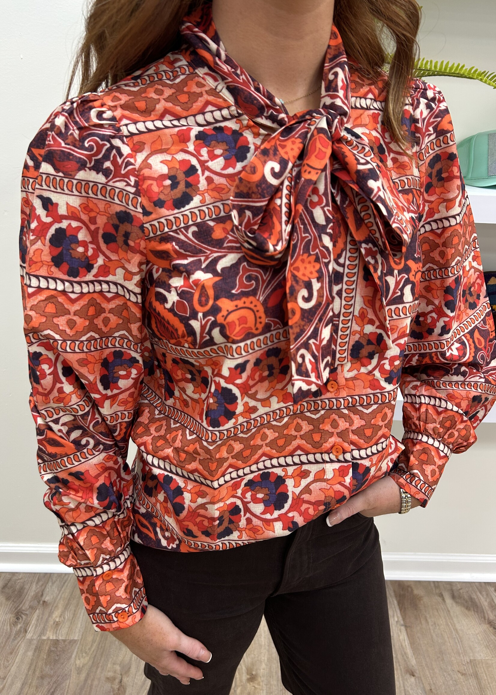 Jade Jade Tie Buttons Blouse