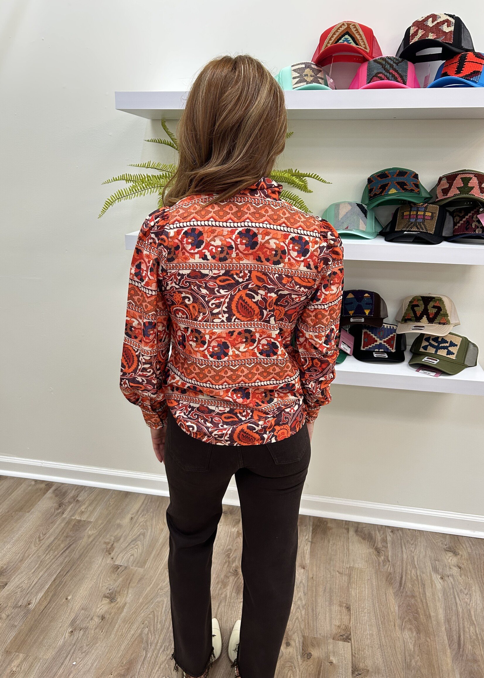 Jade Jade Tie Buttons Blouse