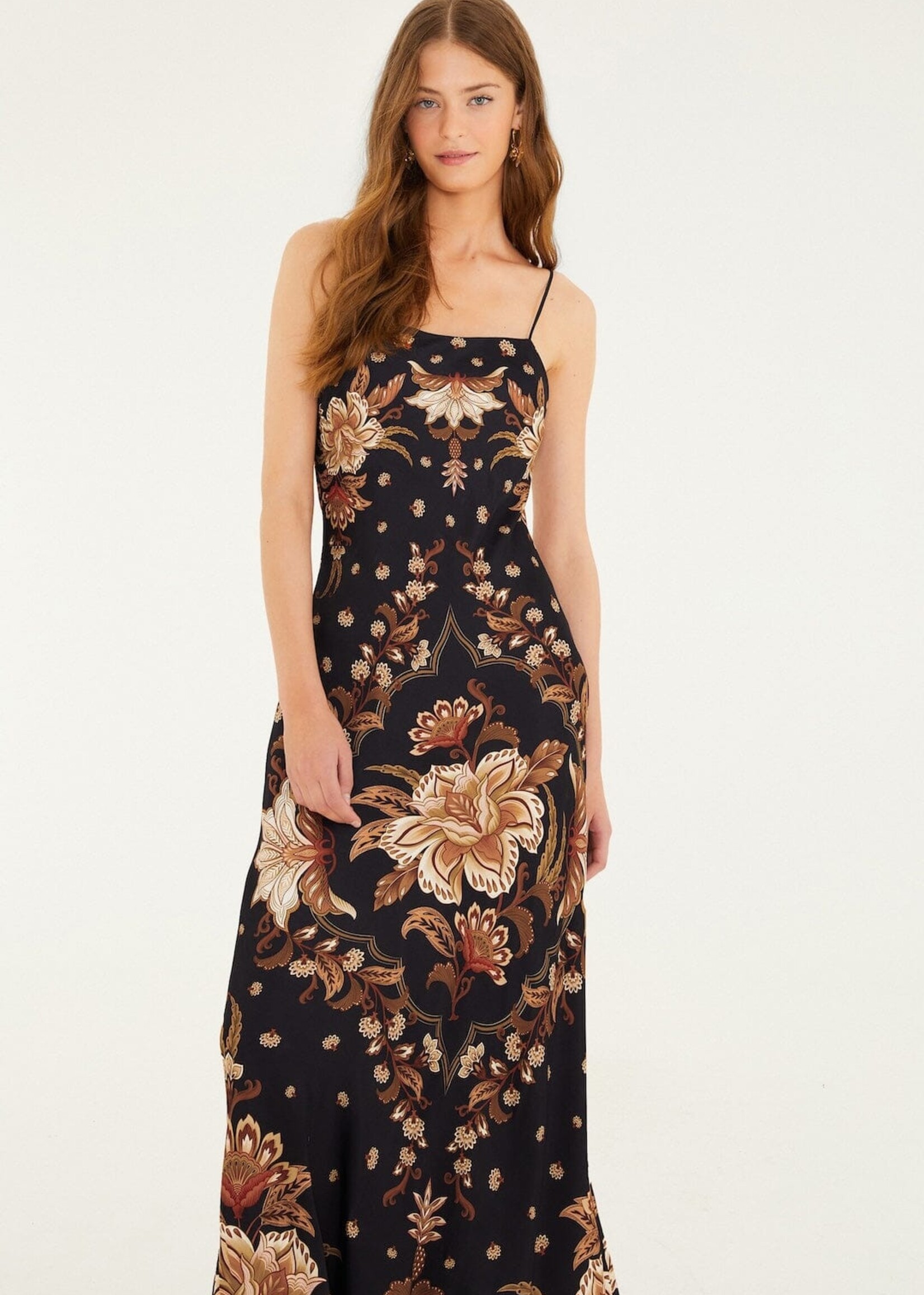 Farm Rio Farm Rio Majestic Garden Slip Dress