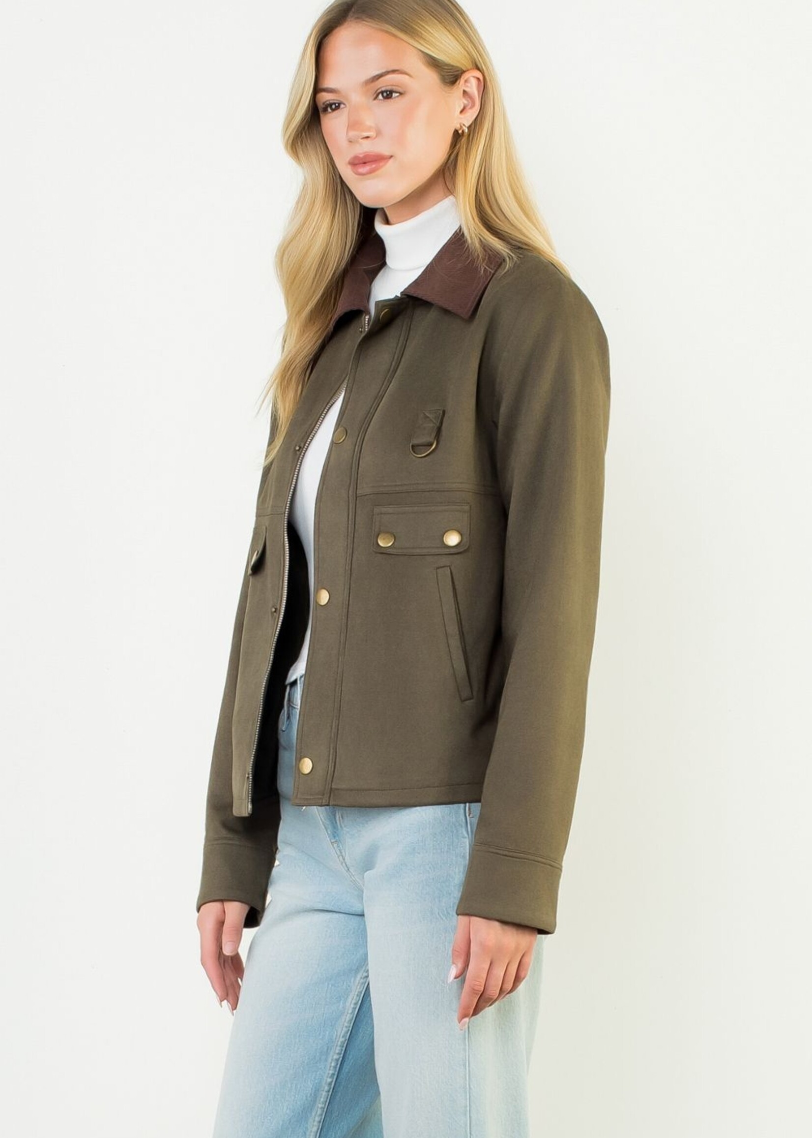 THML THML Mixed Suede Jacket