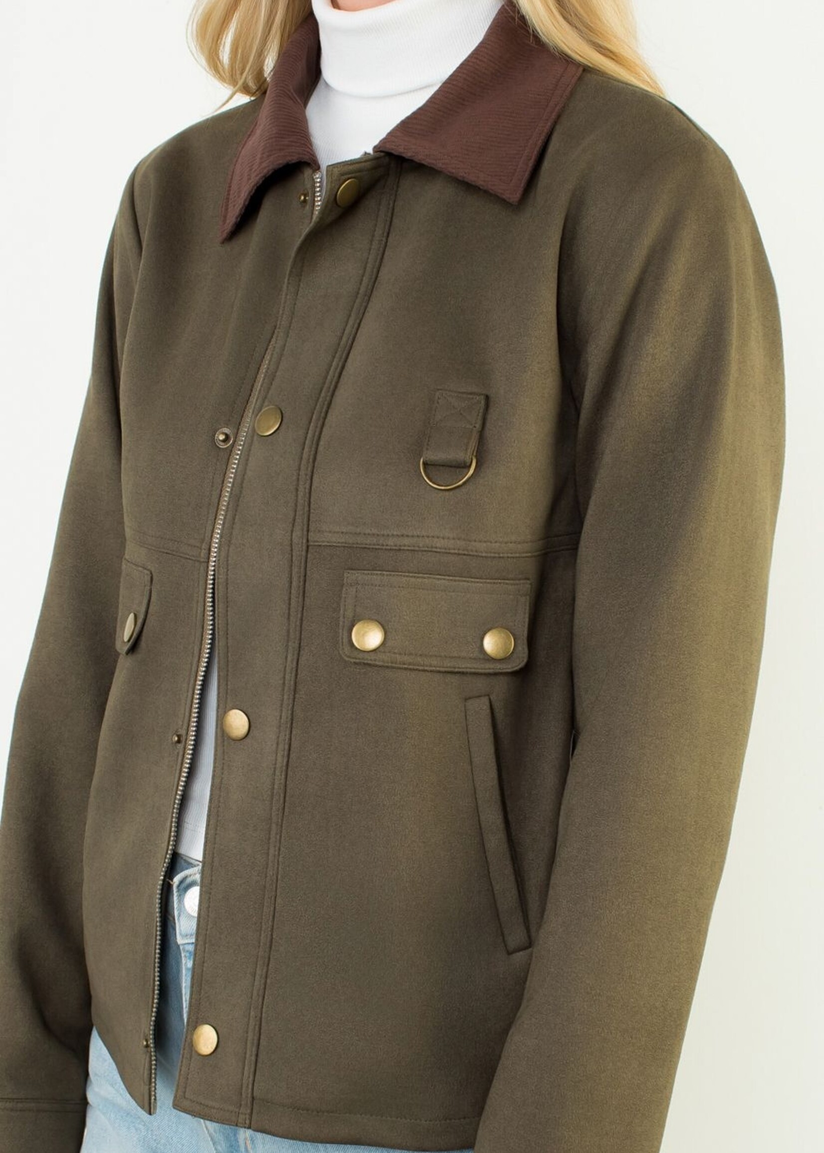 THML THML Mixed Suede Jacket