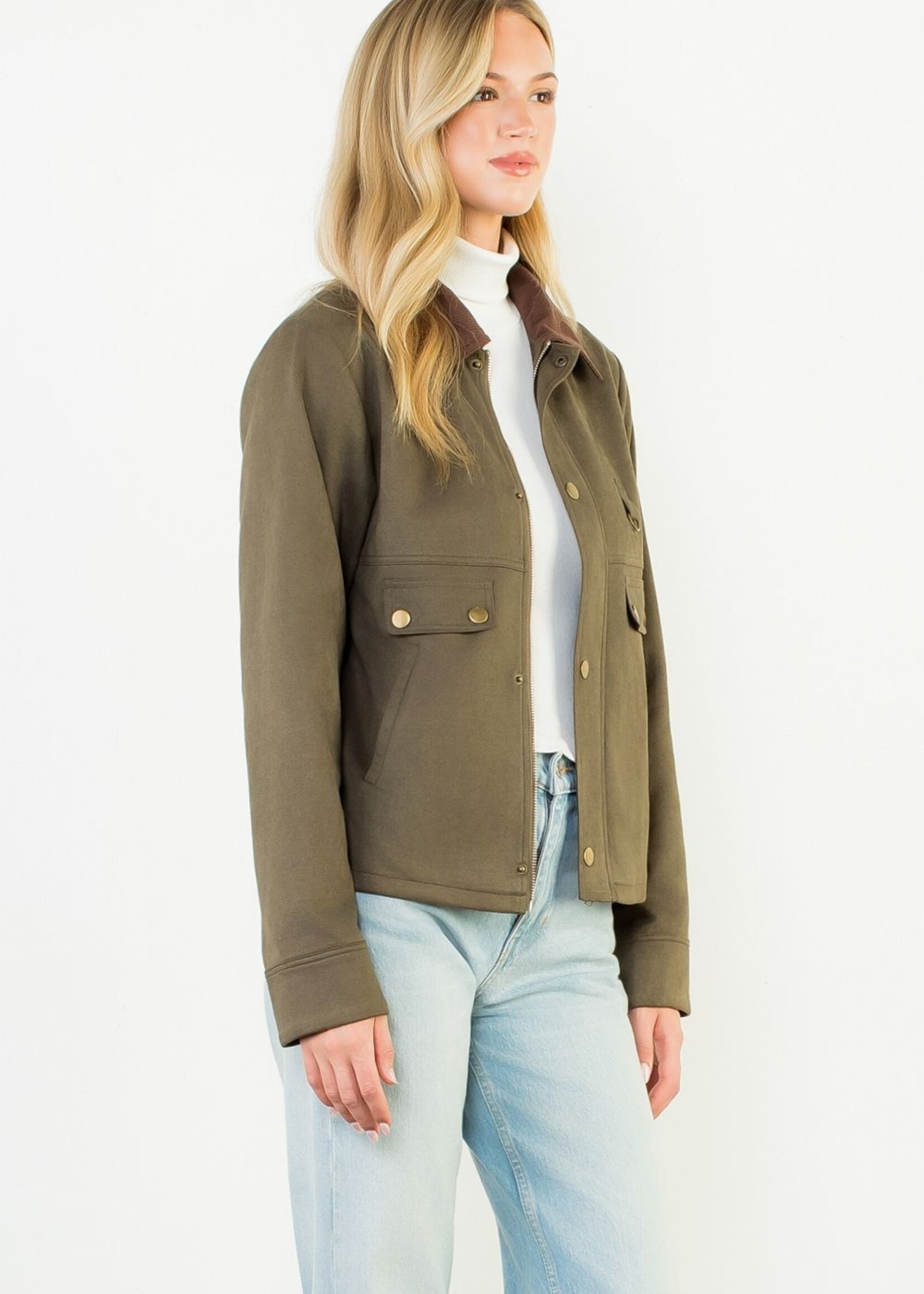 THML THML Mixed Suede Jacket