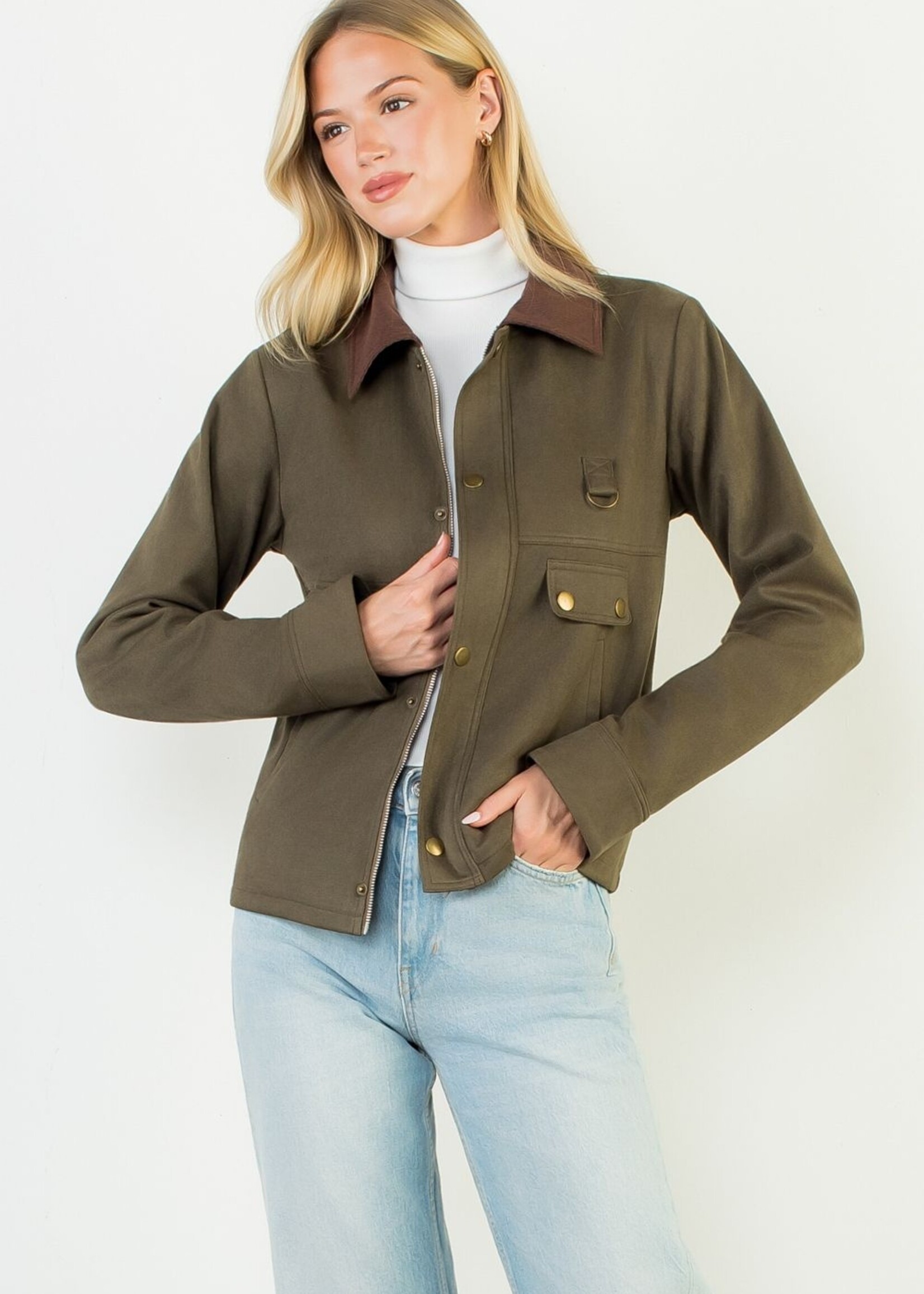 THML THML Mixed Suede Jacket