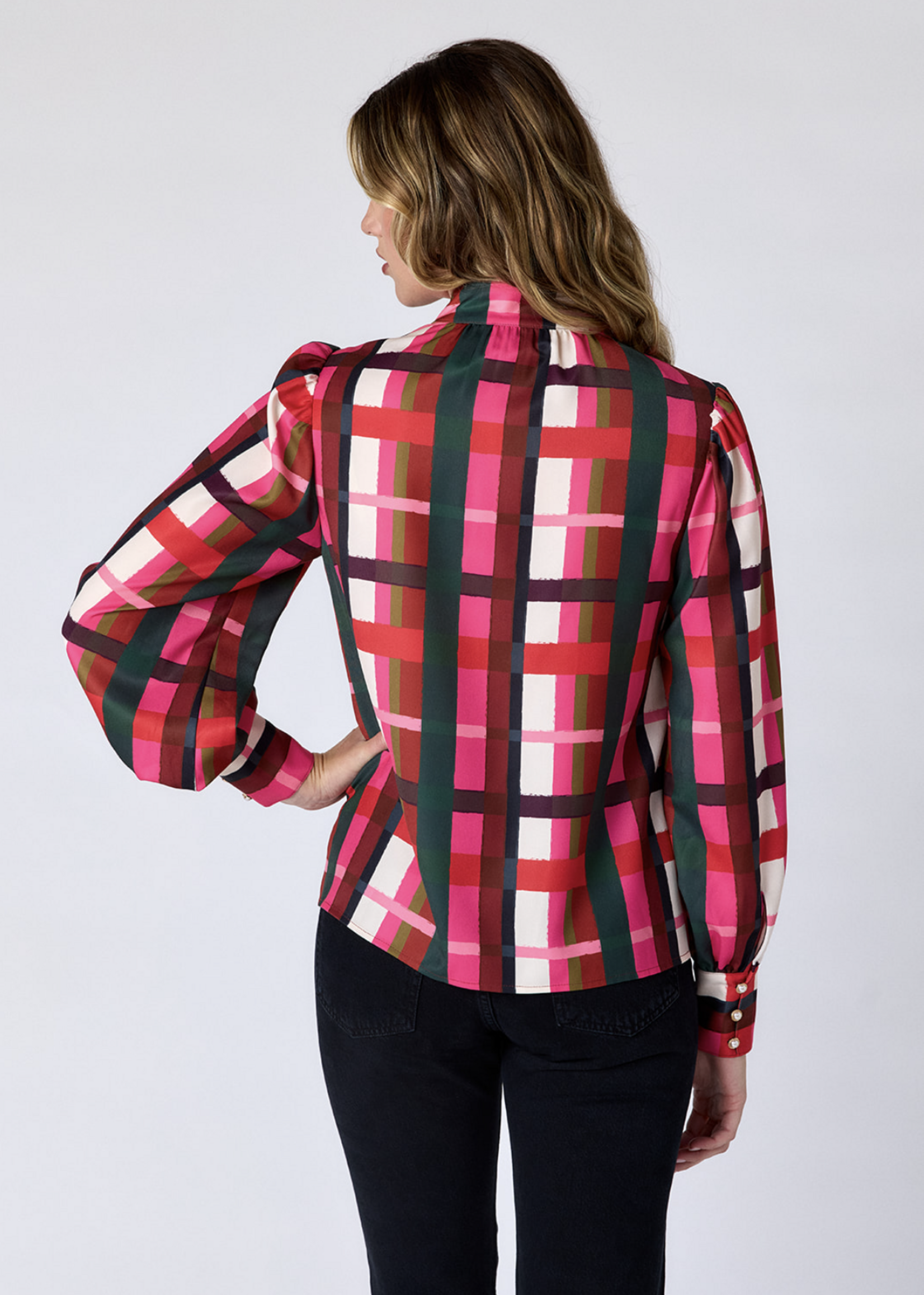 Crosby Crosby Leland Plaid Blouse
