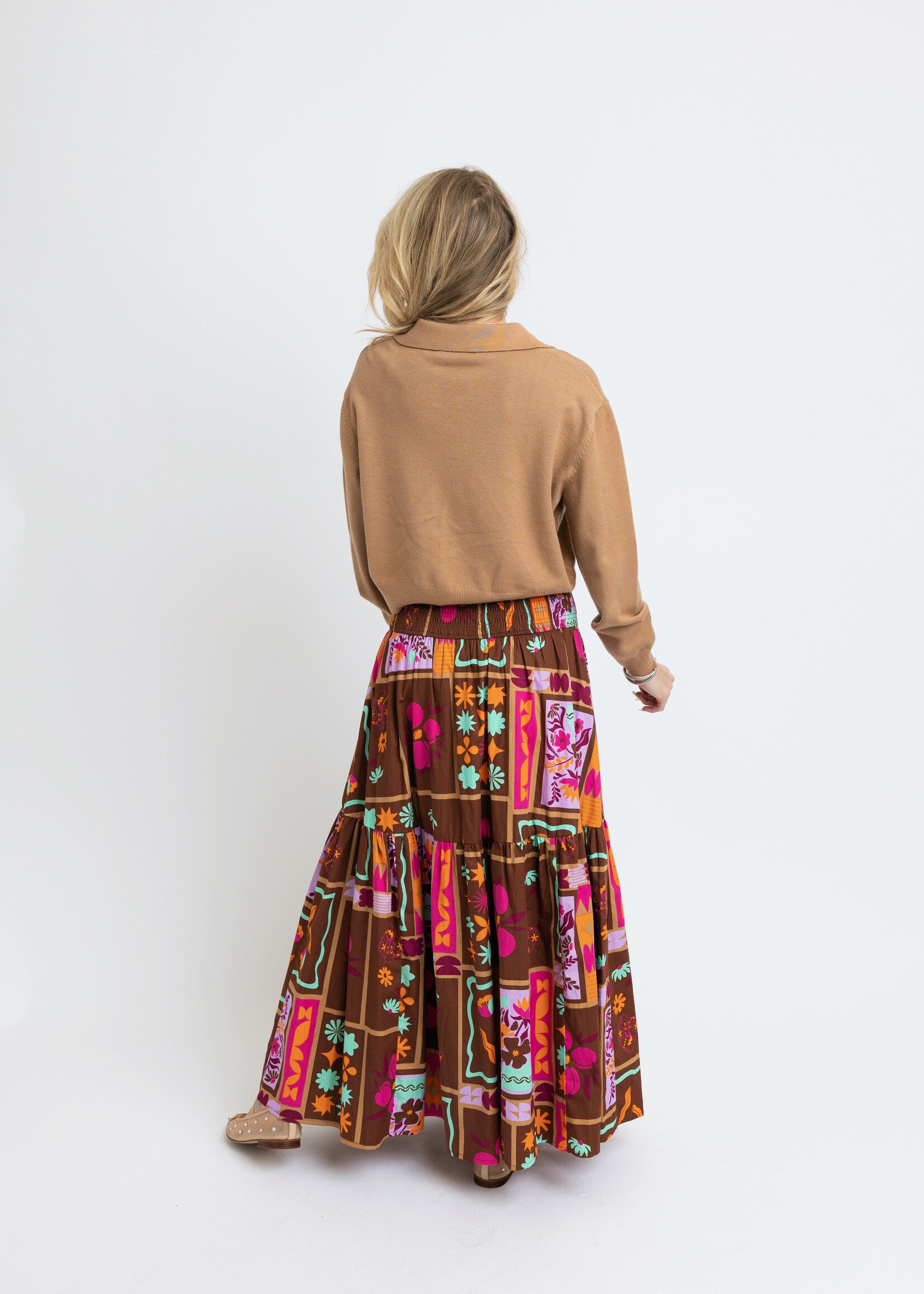 Karlie Karlie Smock Tier Maxi Skirt