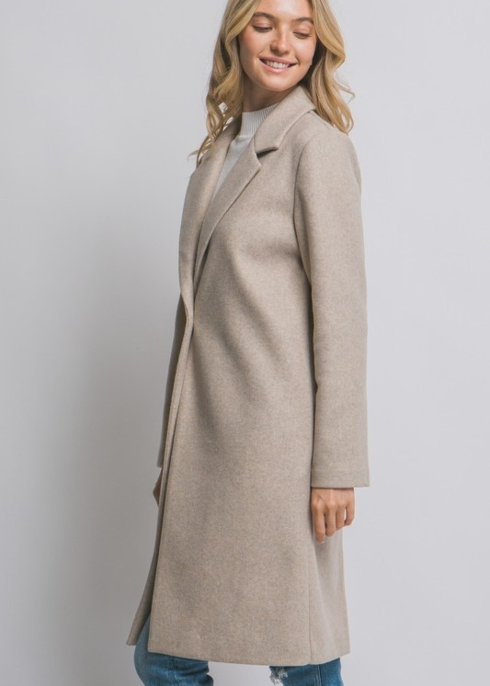 UPM UPM Collar Button Long Coat