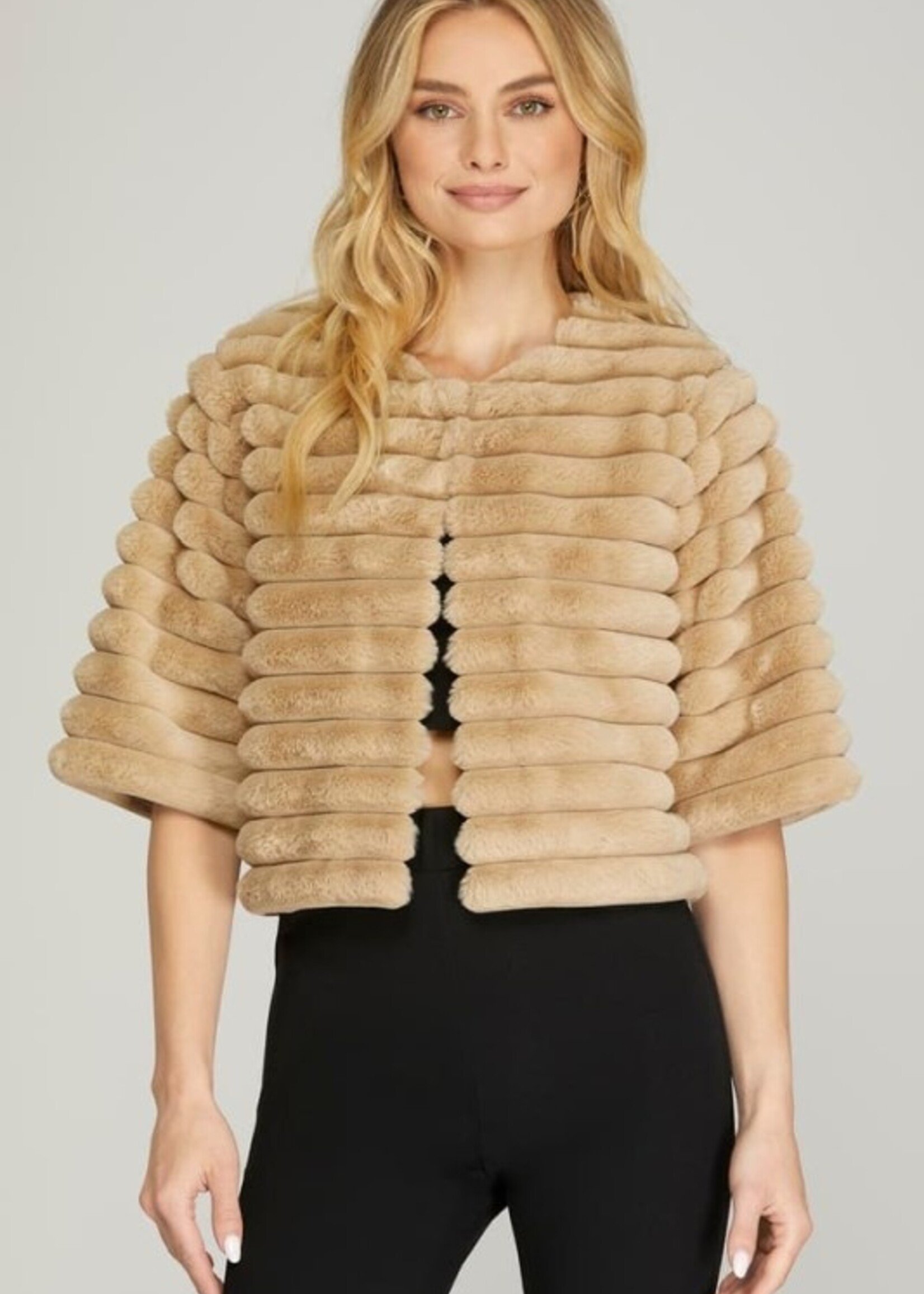 UPM UPM Crop Fur Jacket