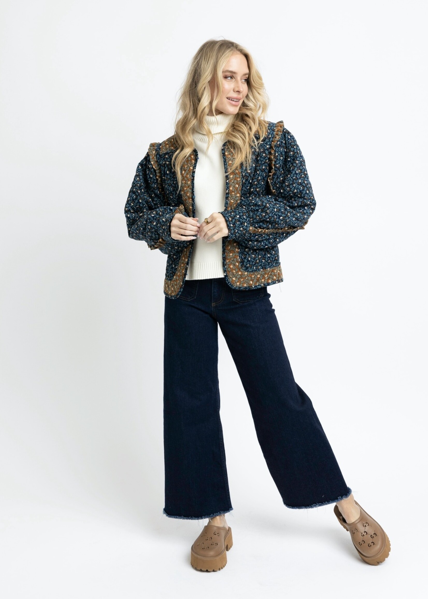 Karlie Karlie Floral Cord Novelty Jacket