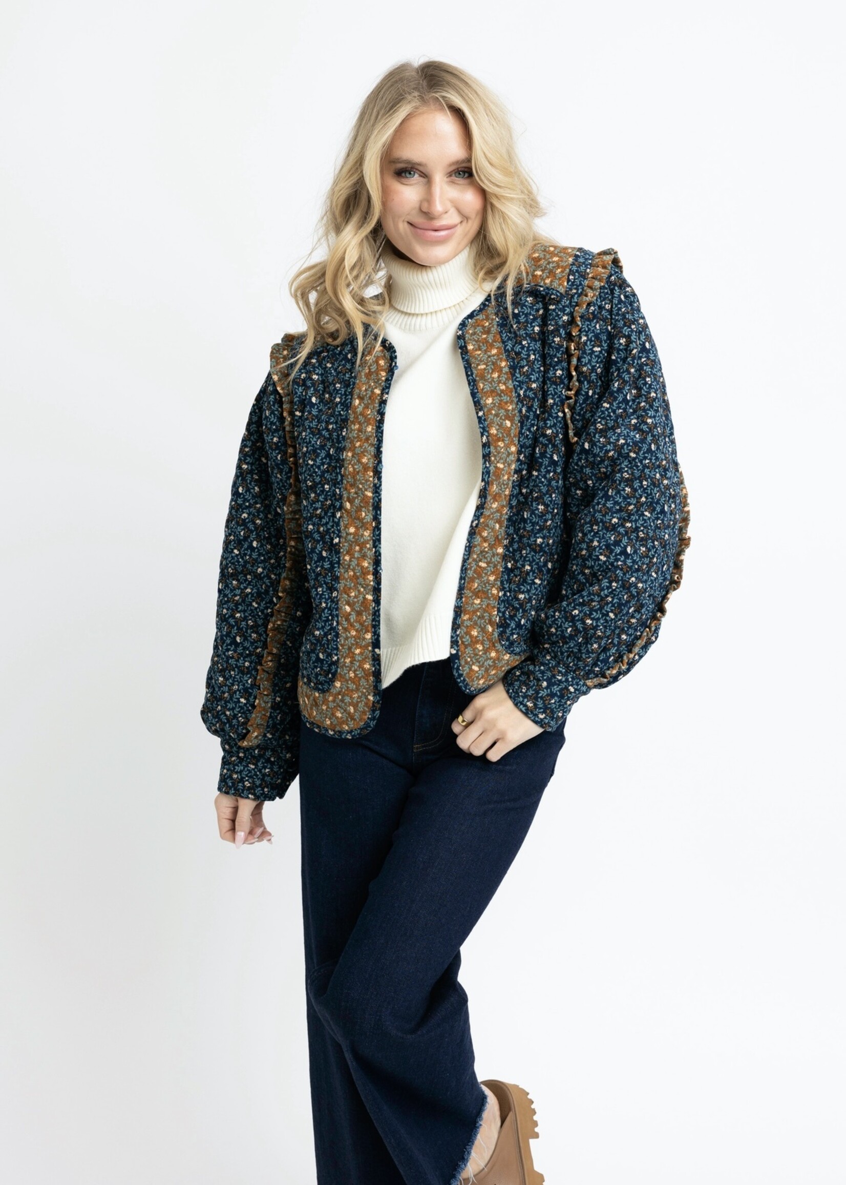 Karlie Karlie Floral Cord Novelty Jacket