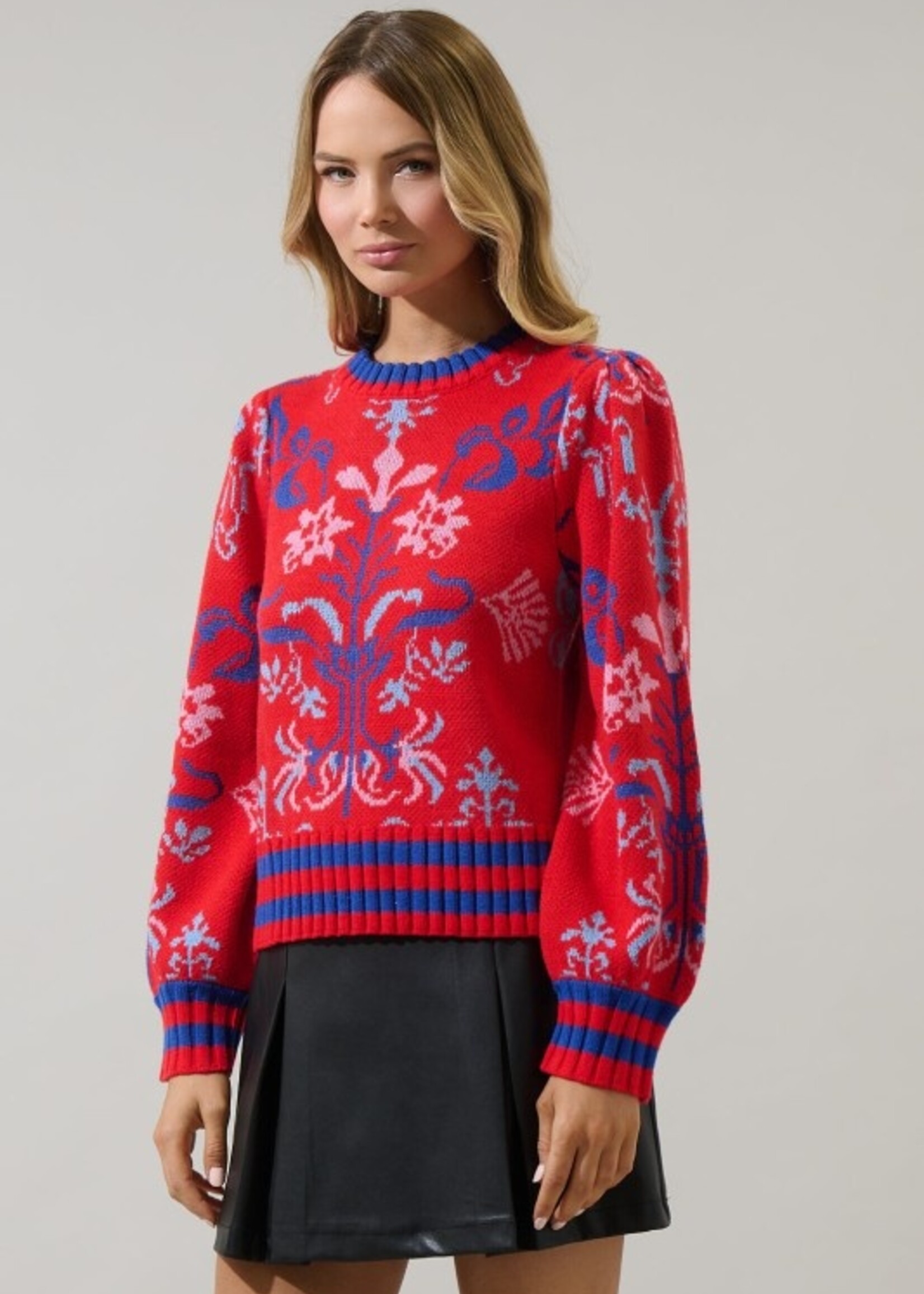 SL SL Amilia Pleated Sweater