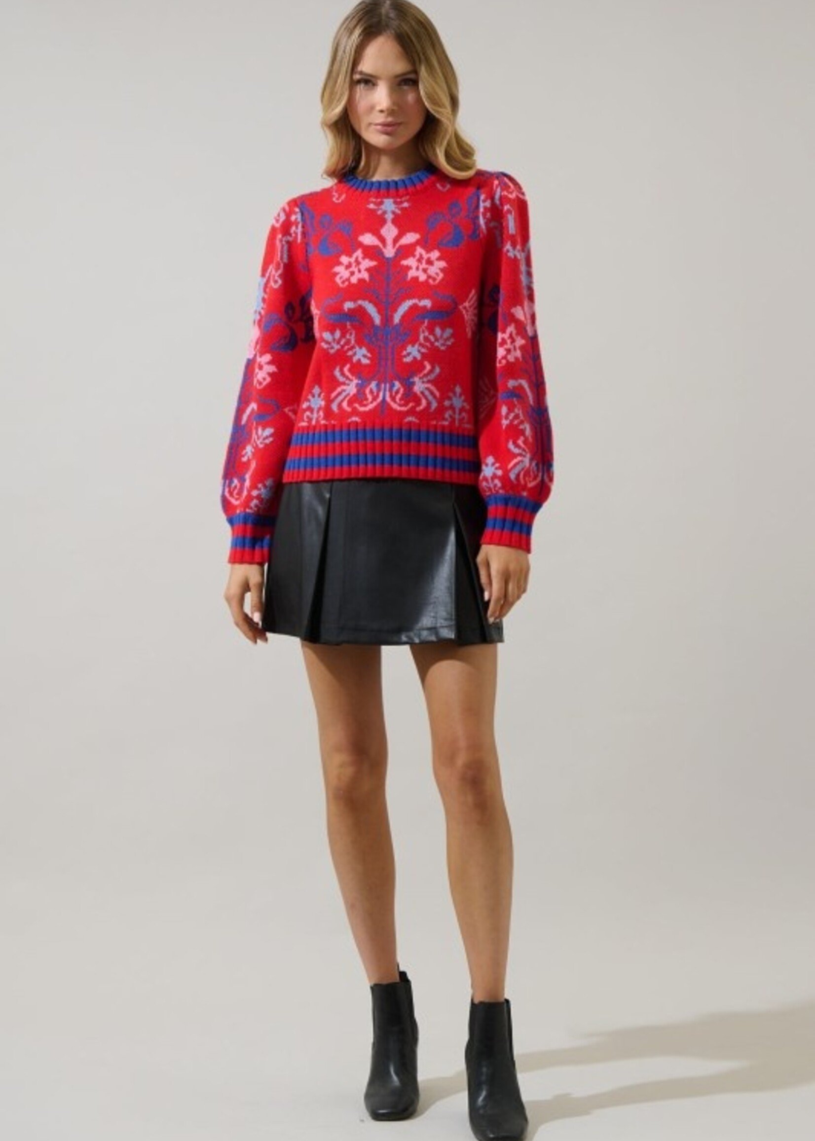 SL SL Amilia Pleated Sweater